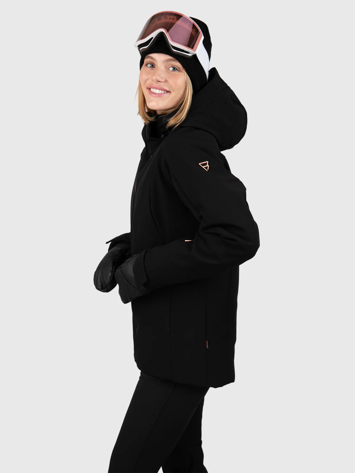 Aria Women Softshell Snow Jacket | Black - Image 4