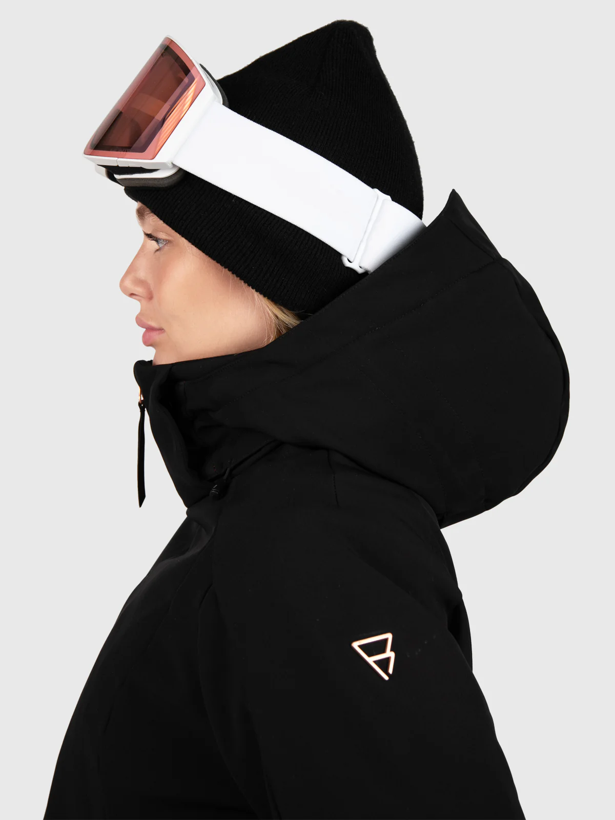 Aria Women Softshell Snow Jacket | Black - Image 7