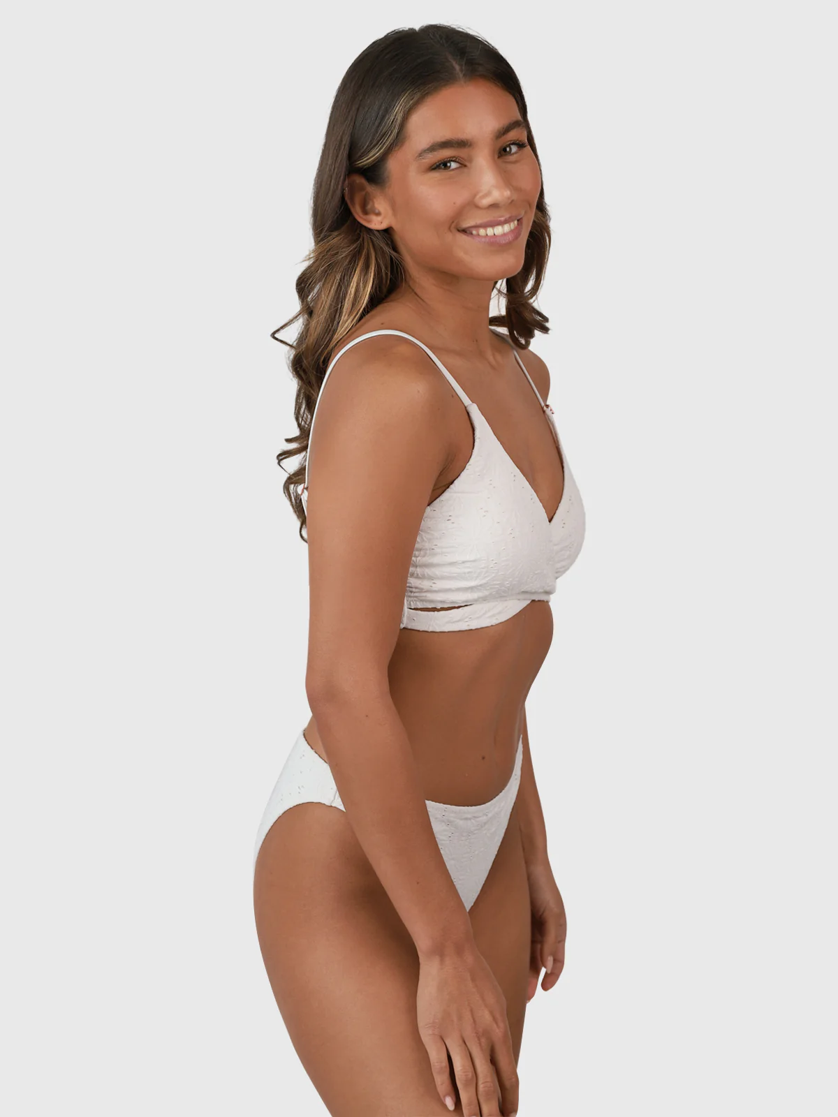 Bella-Broderie Women Bralette Bikini Set | Snow - Image 5
