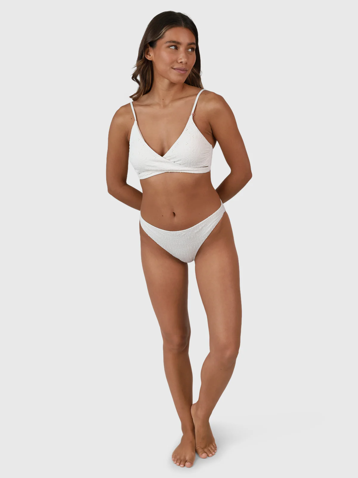 Bella-Broderie Women Bralette Bikini Set | Snow - Image 6