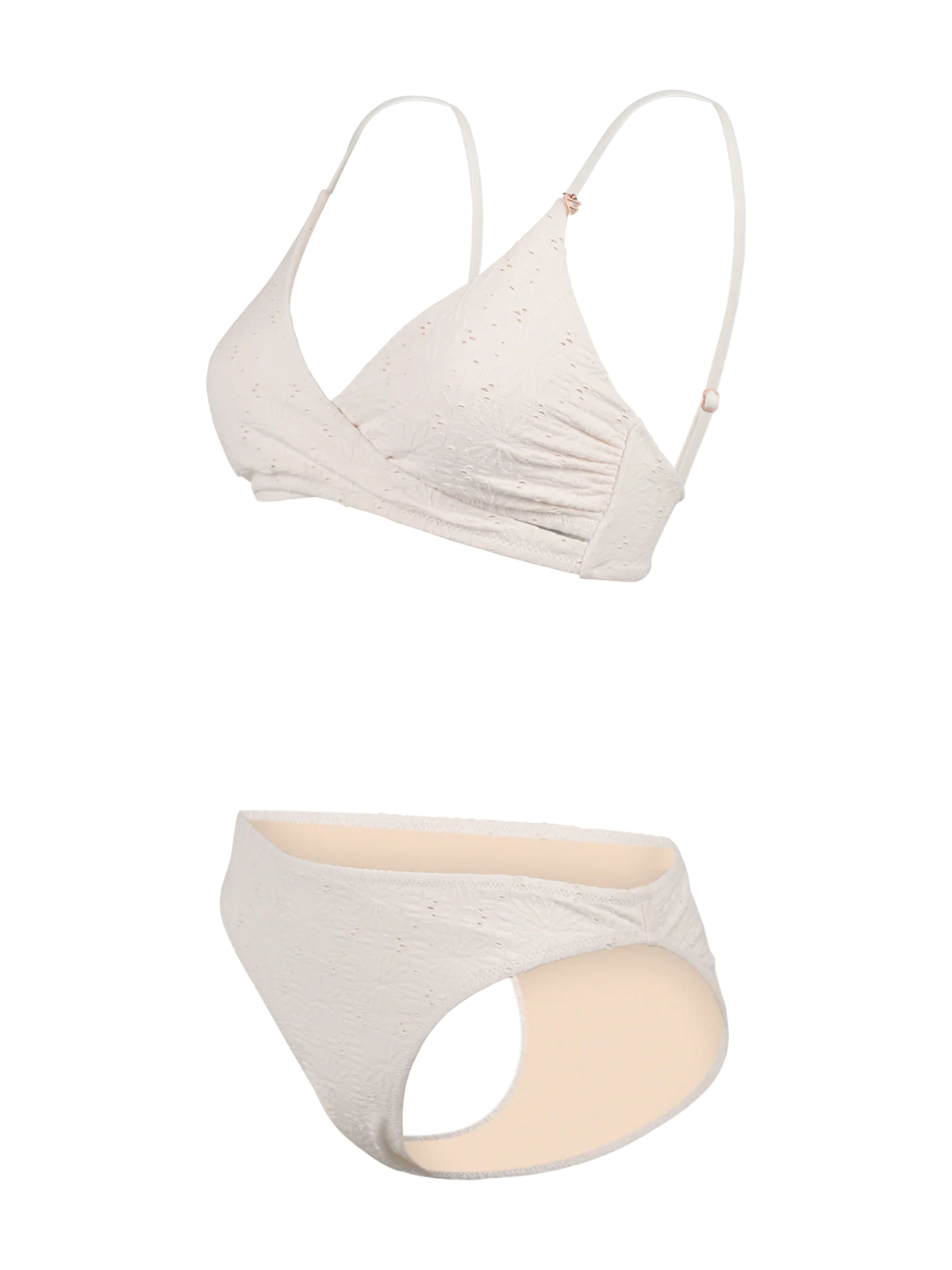 Bella-Broderie Women Bralette Bikini Set | Snow - Image 9