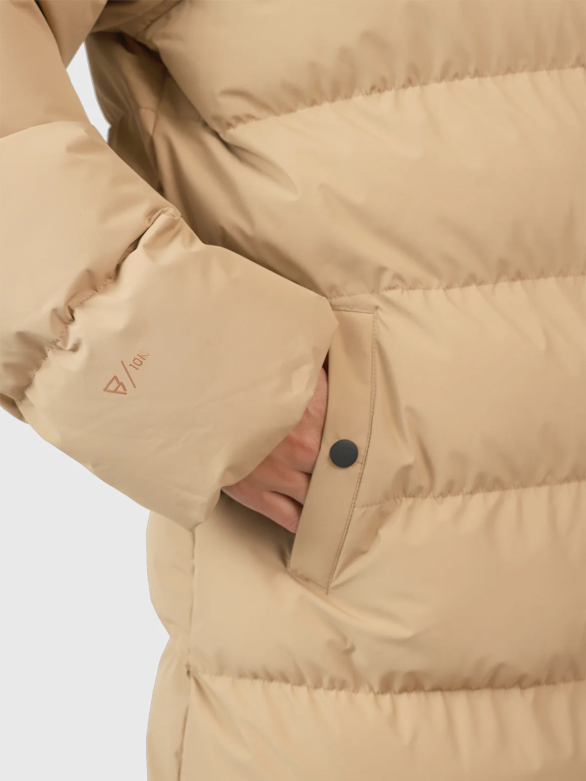 Bigsur Women Long Puffer Coat | Desert - Image 11