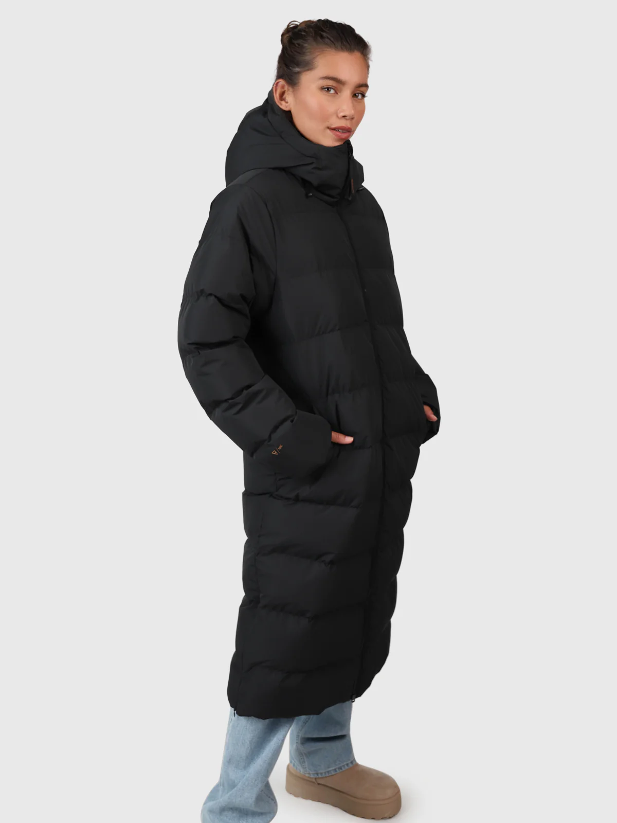 Bigsur Women Long Puffer Coat | Black - Image 3