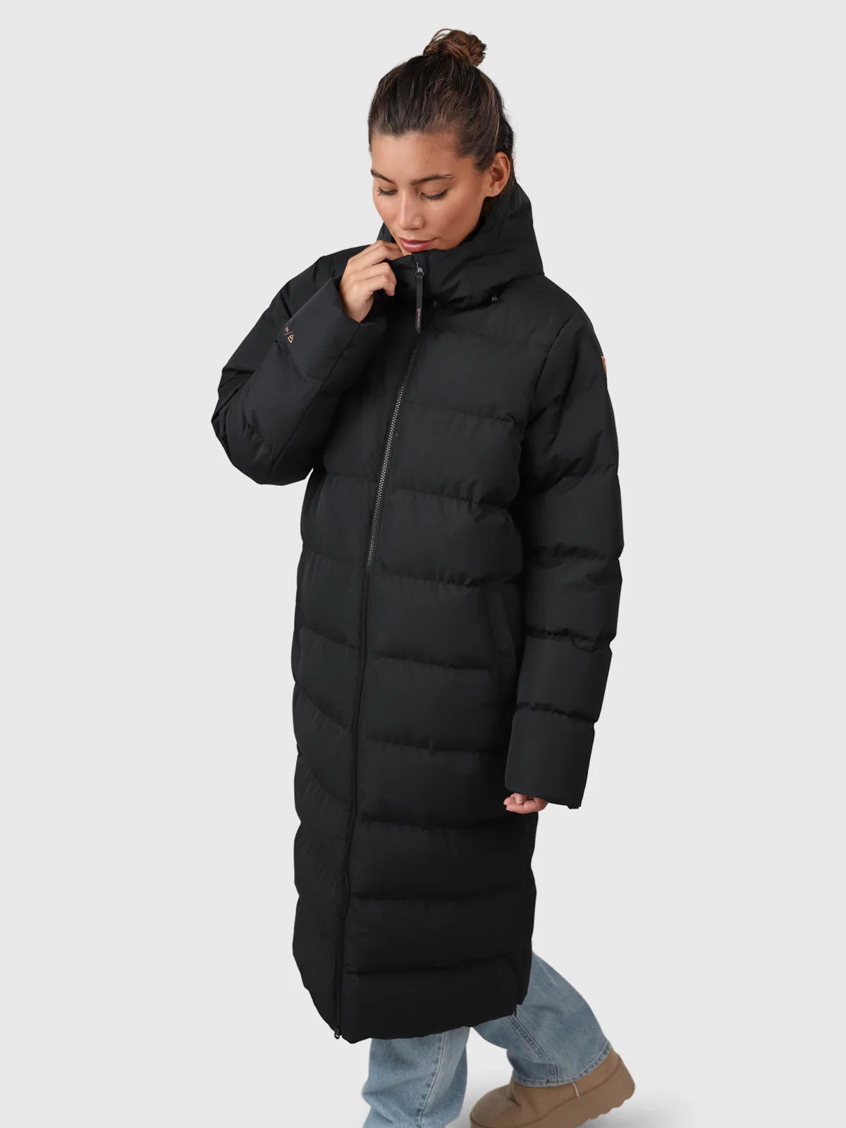 Bigsur Women Long Puffer Coat | Black - Image 4