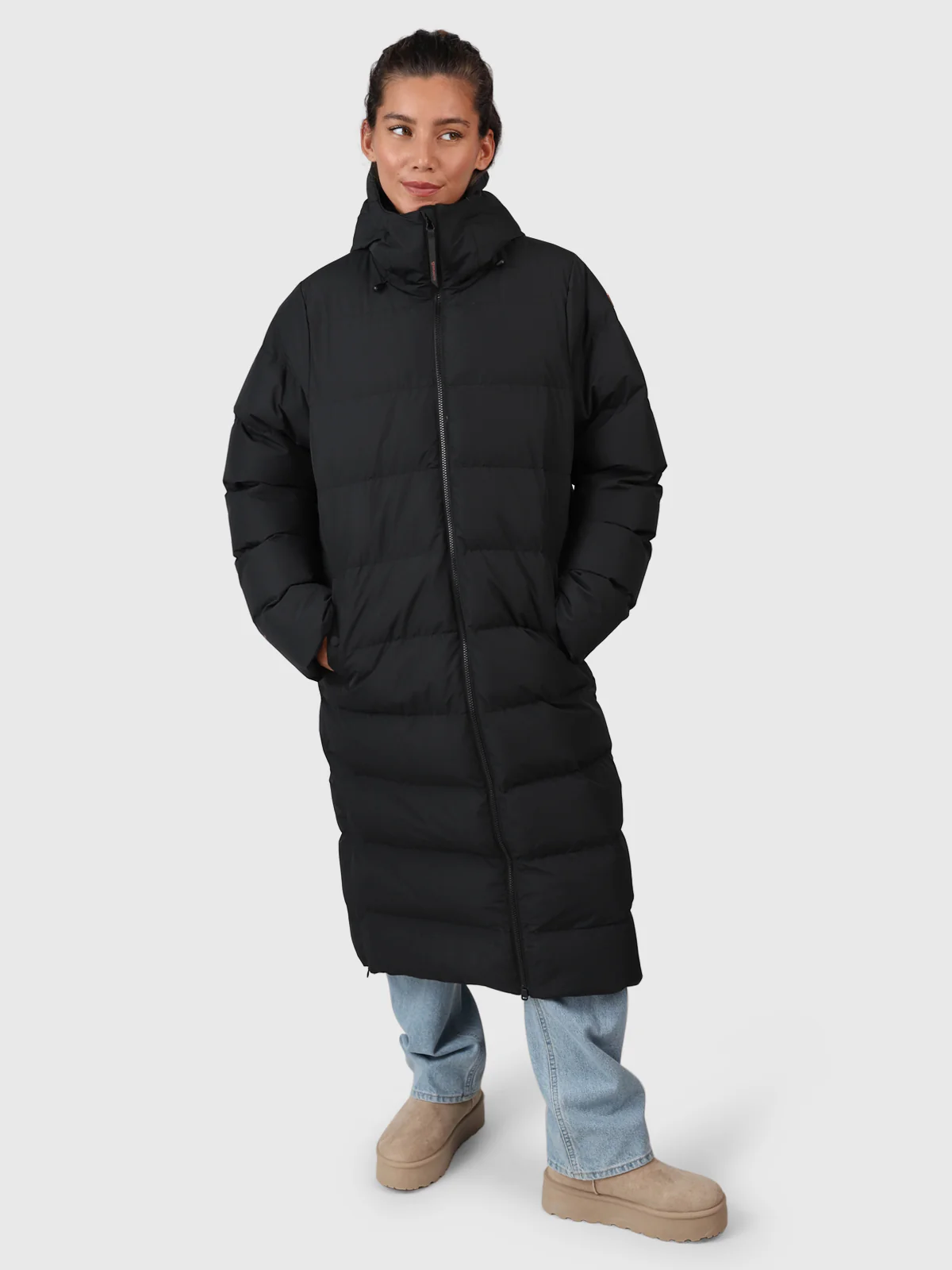 Bigsur Women Long Puffer Coat | Black - Image 5