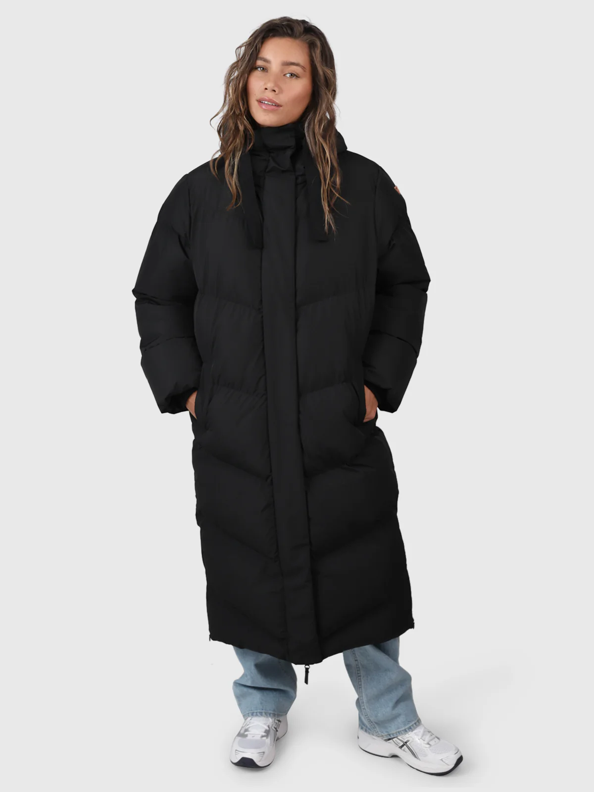 Bigsury Women Long Puffer Coat | Black - Image 5