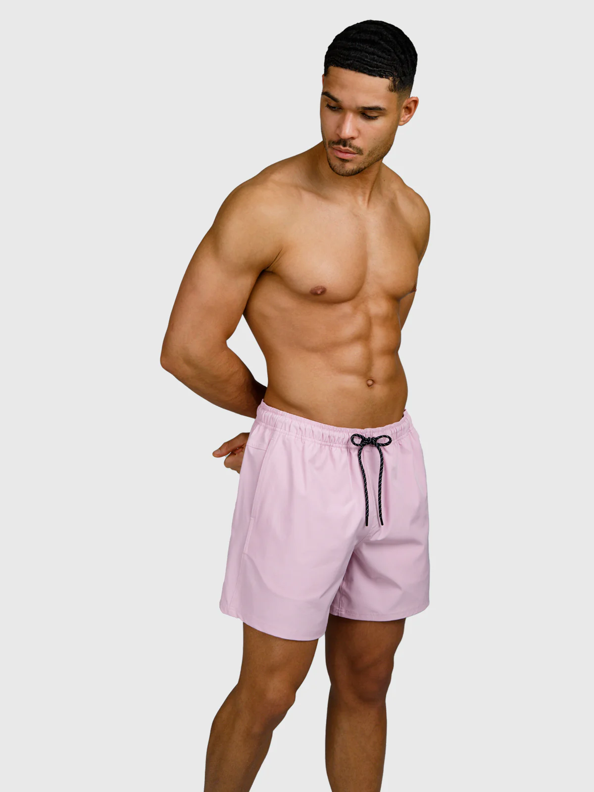 Bru-conic Men Swim Shorts | Mauve Mist - Image 4
