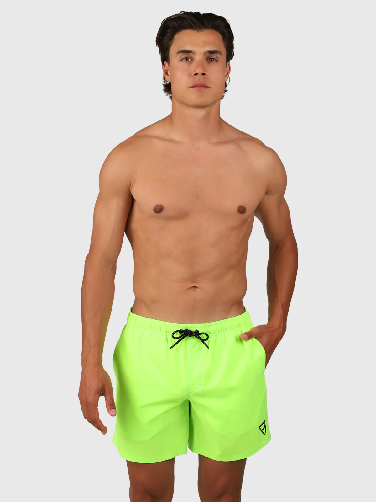 Bru-conic Men Swim Shorts | Neon Green - Image 5