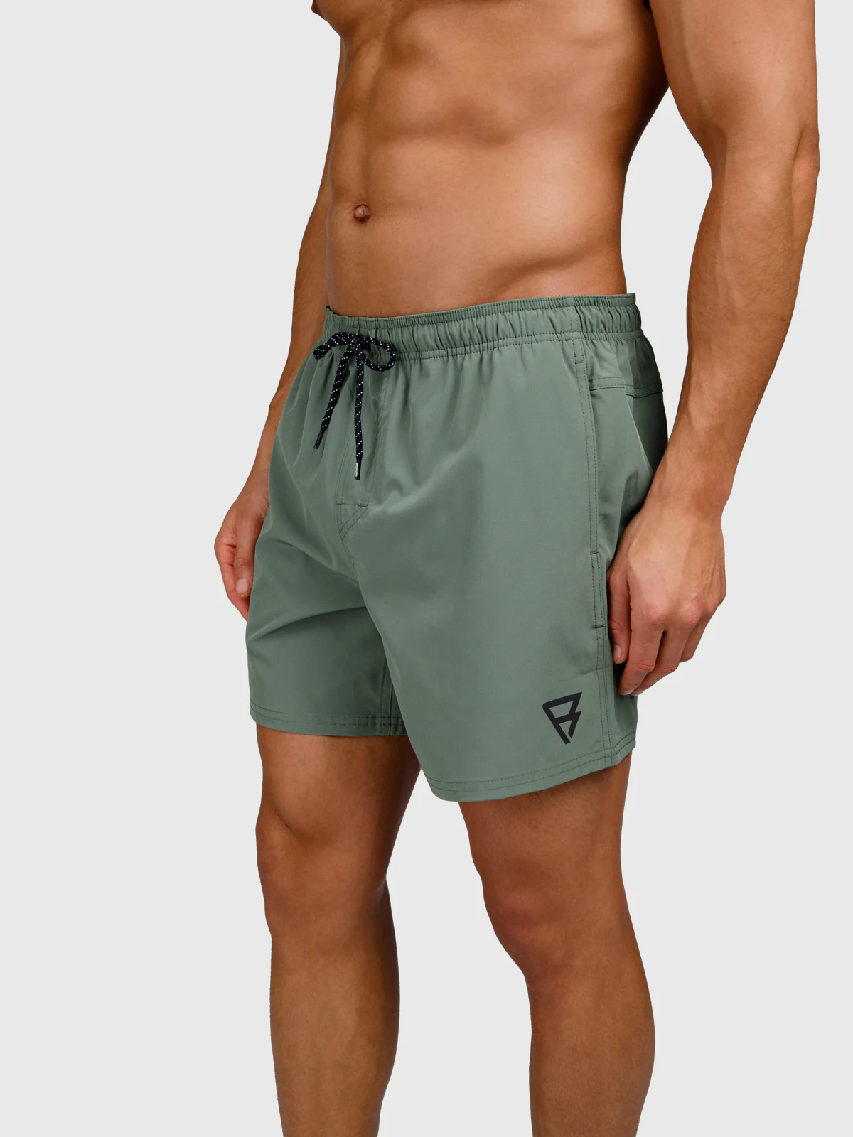 Bru-conic Men Swim Shorts | Vintage Green - Image 10