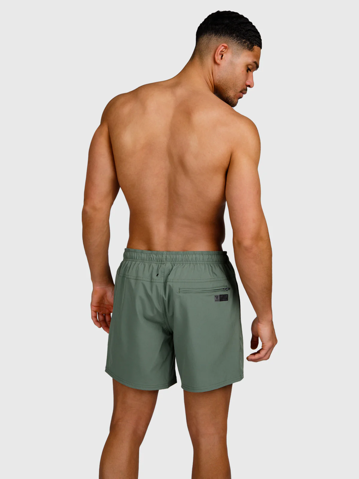 Bru-conic Men Swim Shorts | Vintage Green - Image 3
