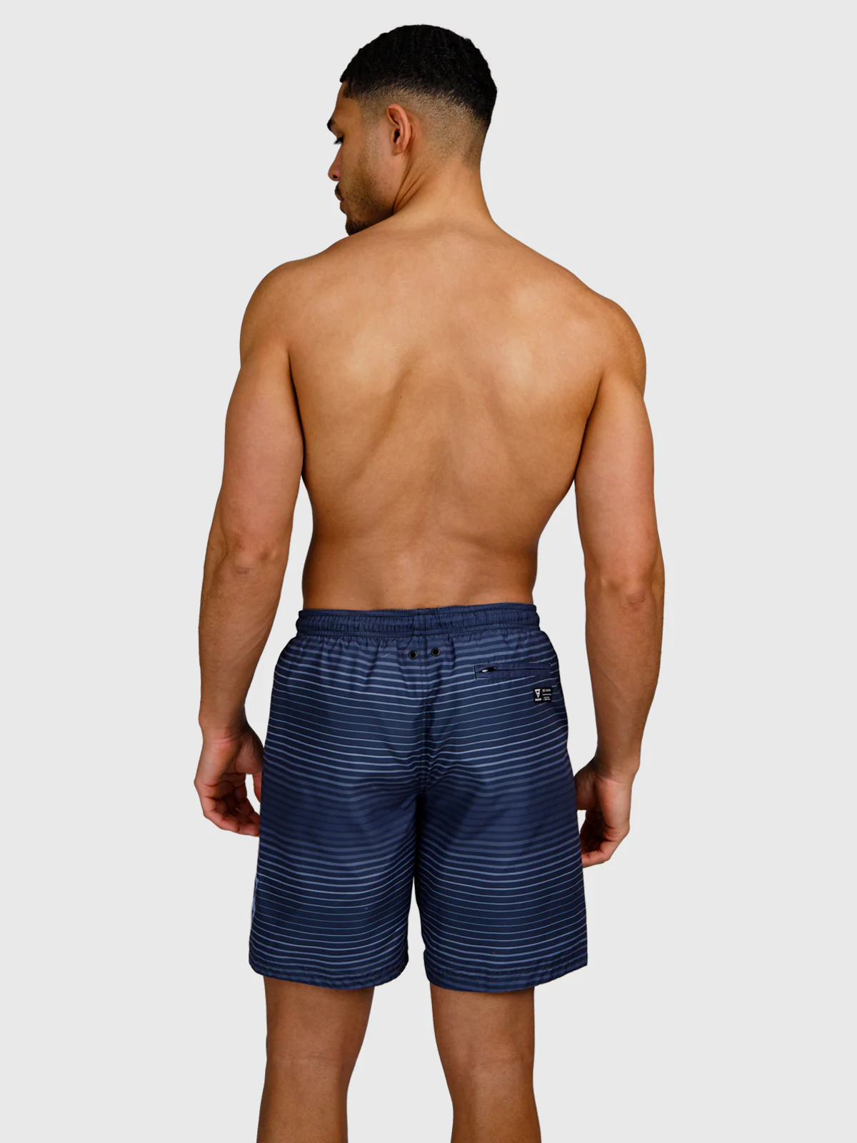 Cester-Stripe Men Swim Shorts | Indigo Blue - Image 2