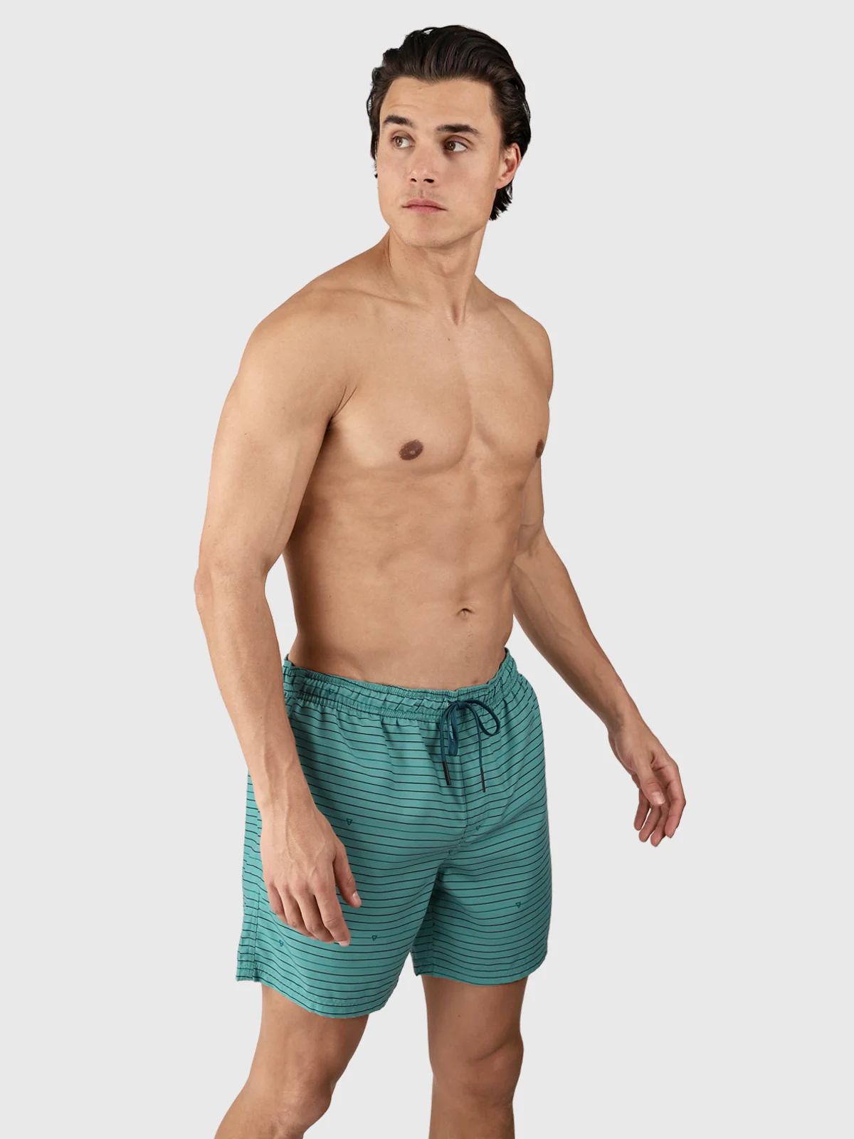 Cester-Stripe Men Swim Shorts | Bottle Green - Image 5