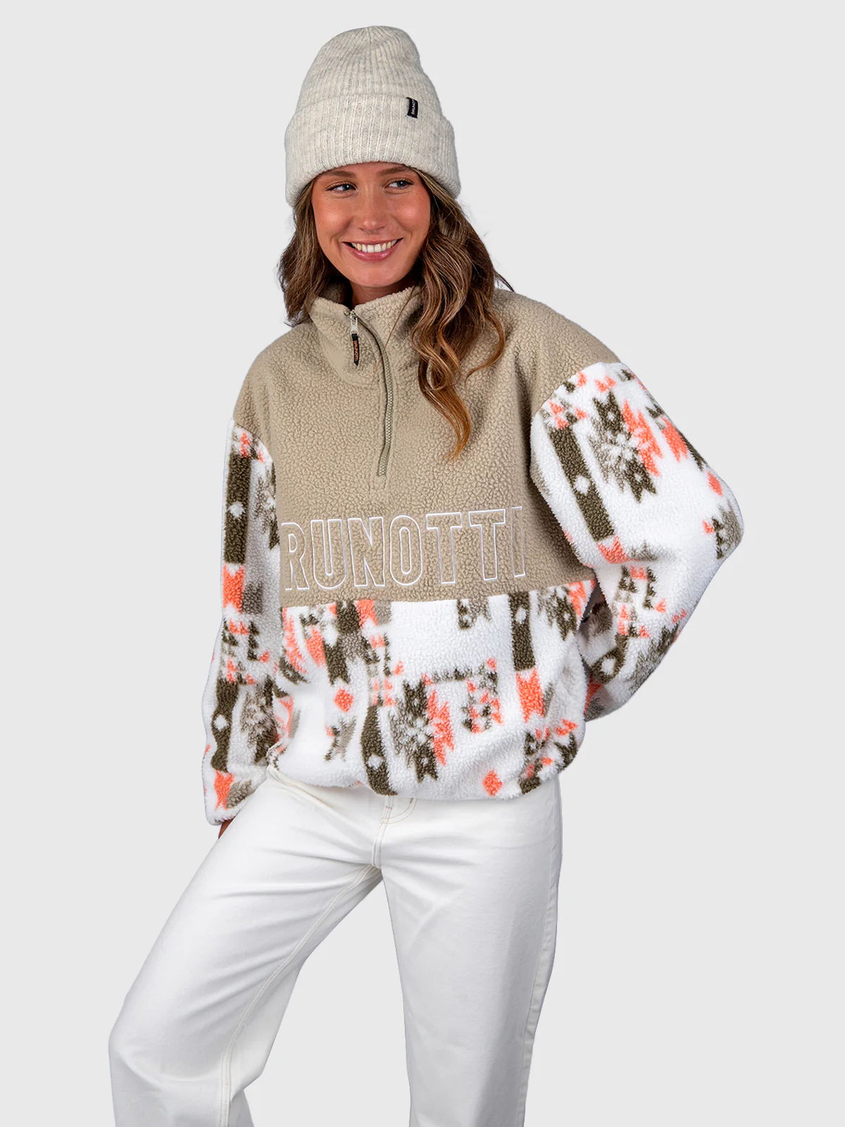 Chondra-Print Women Fleece | Siberia Fungi - Image 4