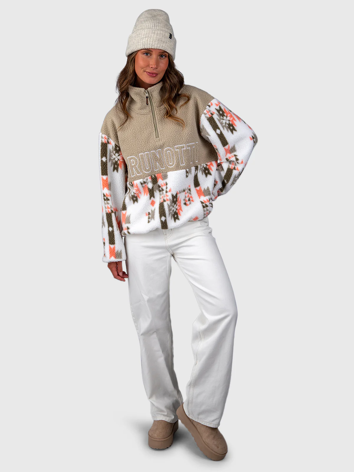 Chondra-Print Women Fleece | Siberia Fungi - Image 5