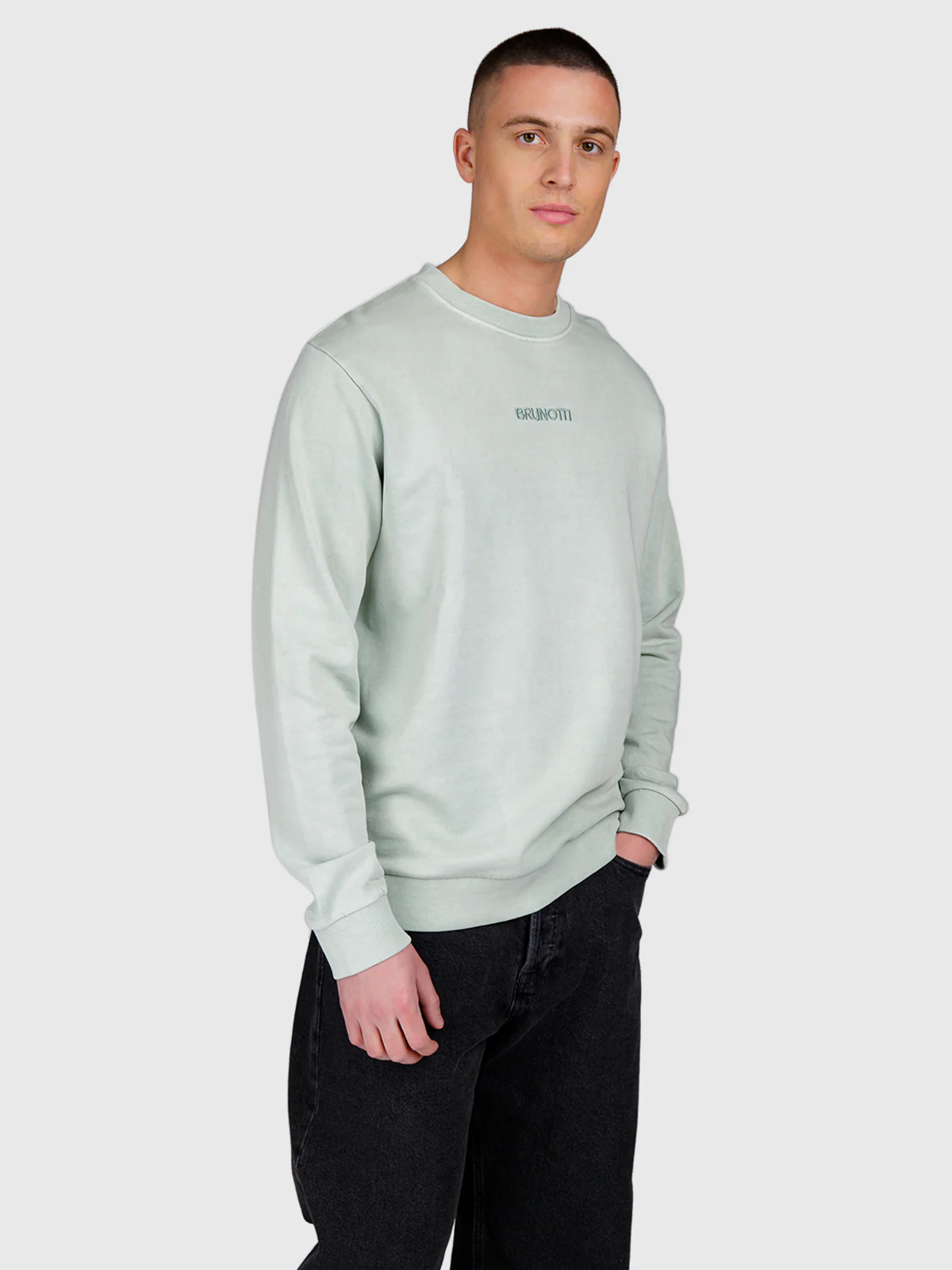 Esseries Men Sweater | Aqua Grey - Image 3