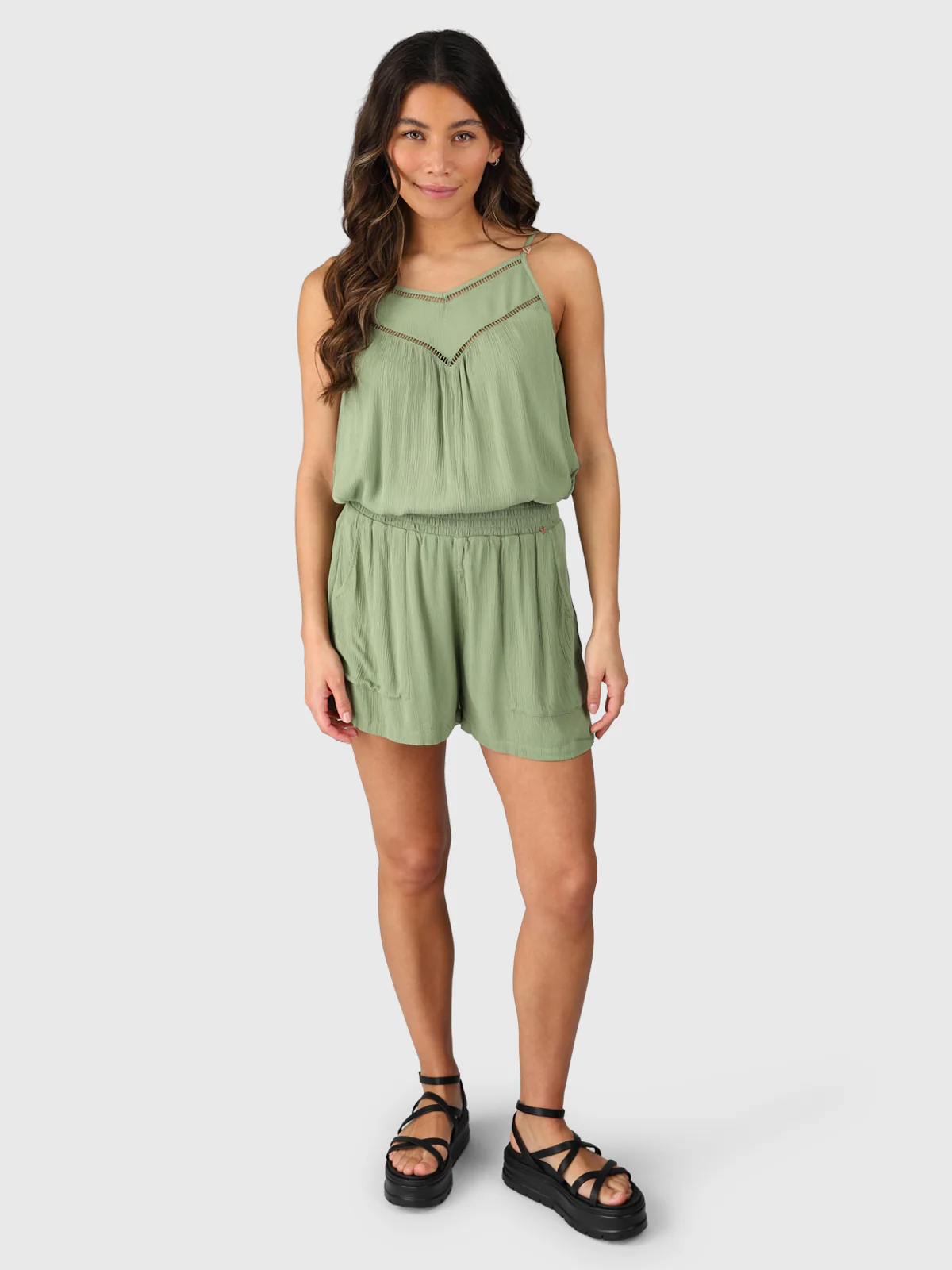 Essia Women Shorts | Eucalyptus - Image 2