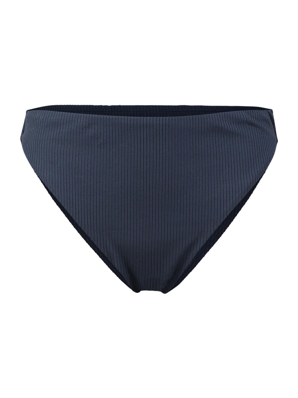 Flores-Rib Women High Waist Bikini Bottom | Indigo Blue - Image 7