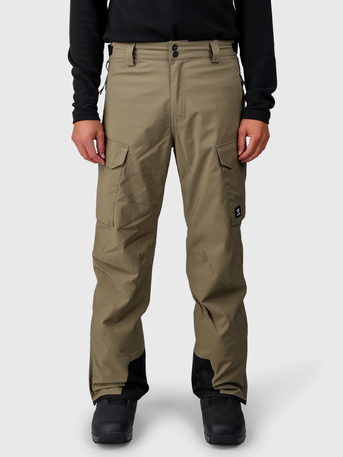 Footrail-Cargo Men Snow Pants | Dusky Green - Image 3