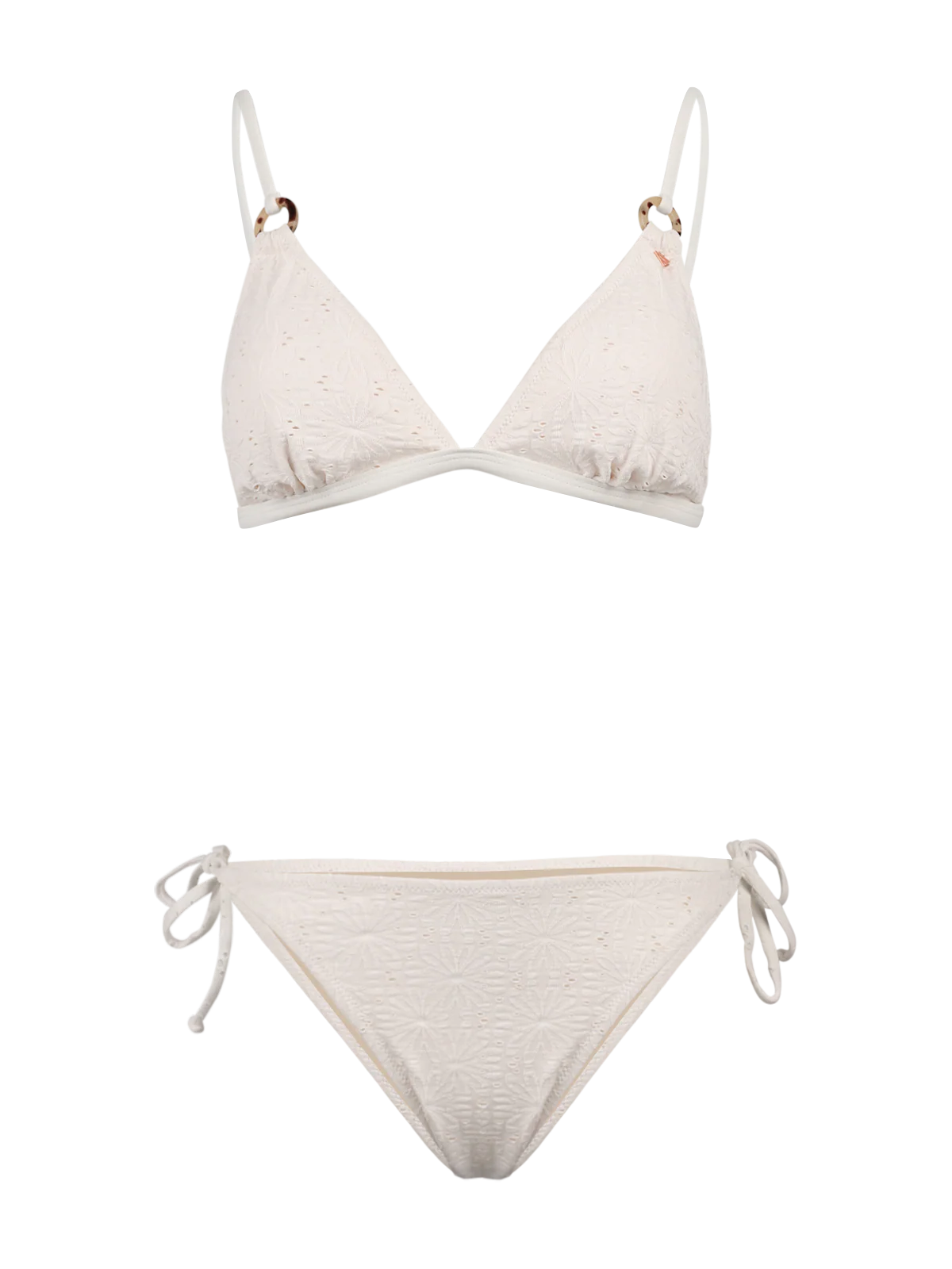 Hana-Broderie Women Triangle Bikini | Snow - Image 12