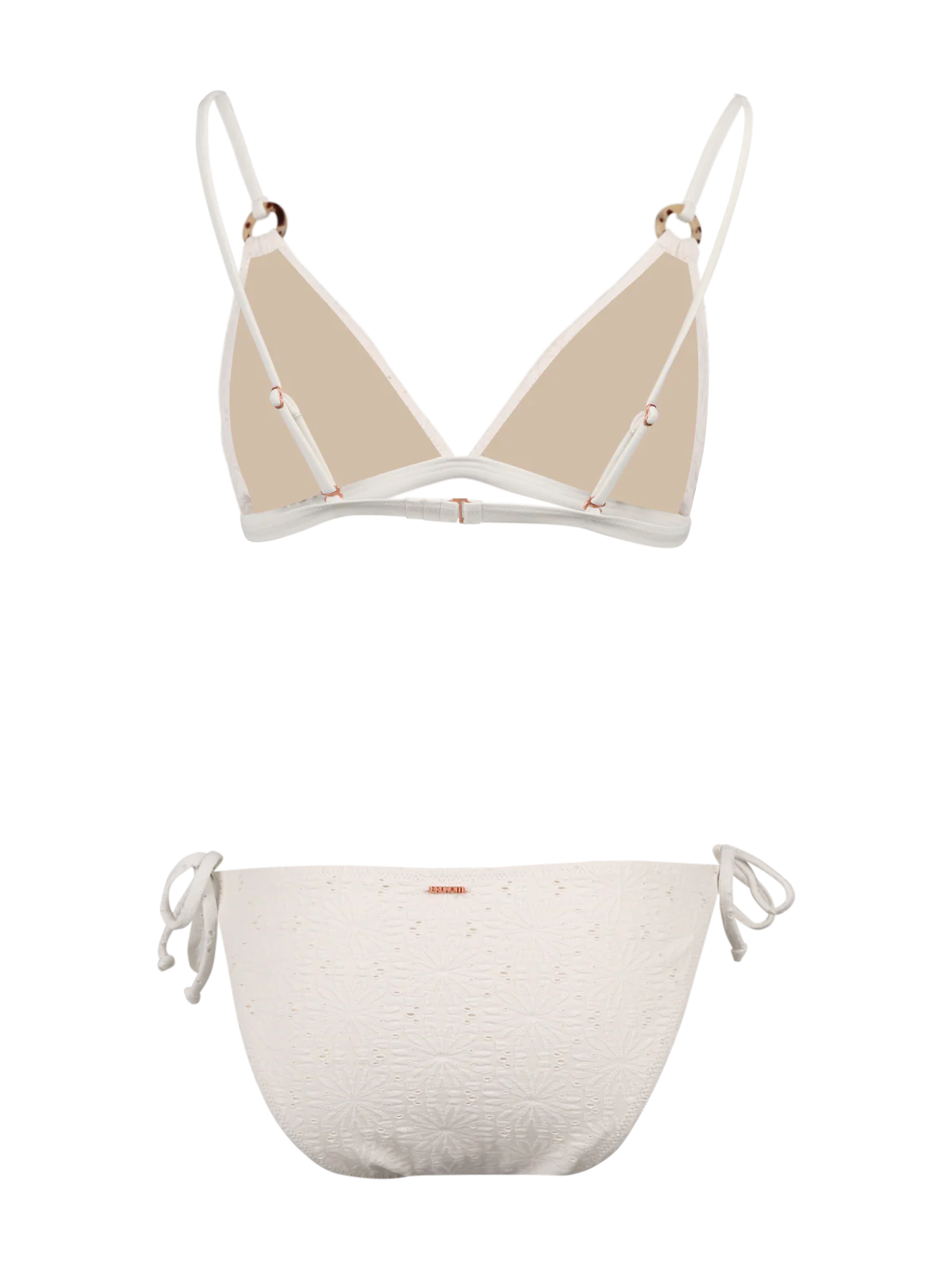 Hana-Broderie Women Triangle Bikini | Snow - Image 13
