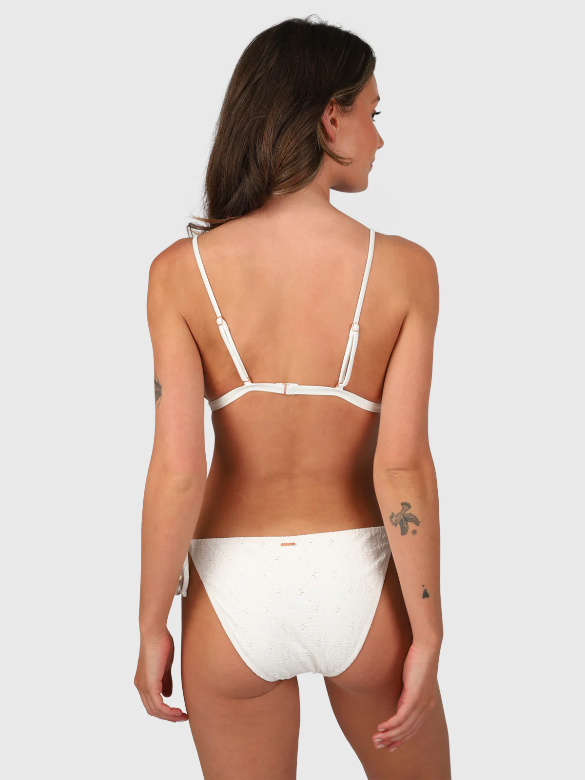 Hana-Broderie Women Triangle Bikini | Snow - Image 3