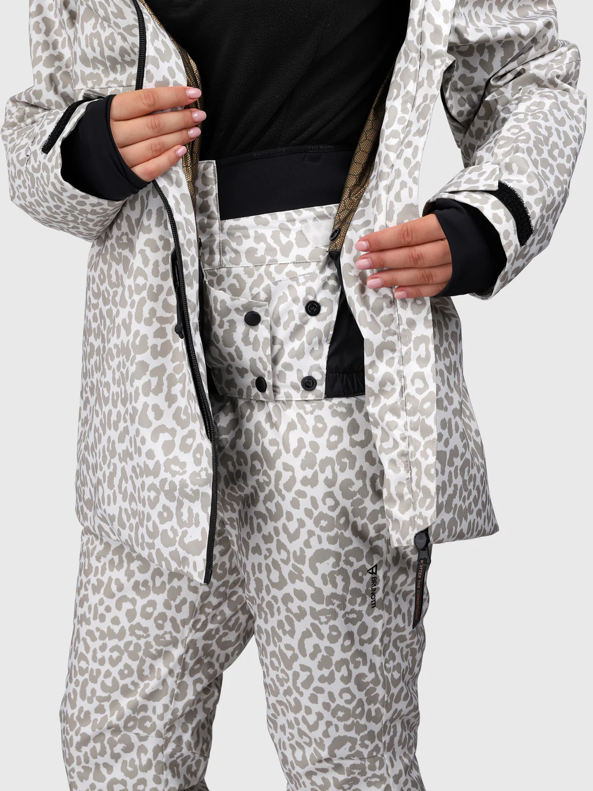 Joicya-Print Women Snow Jacket | Leopard Snow - Image 15