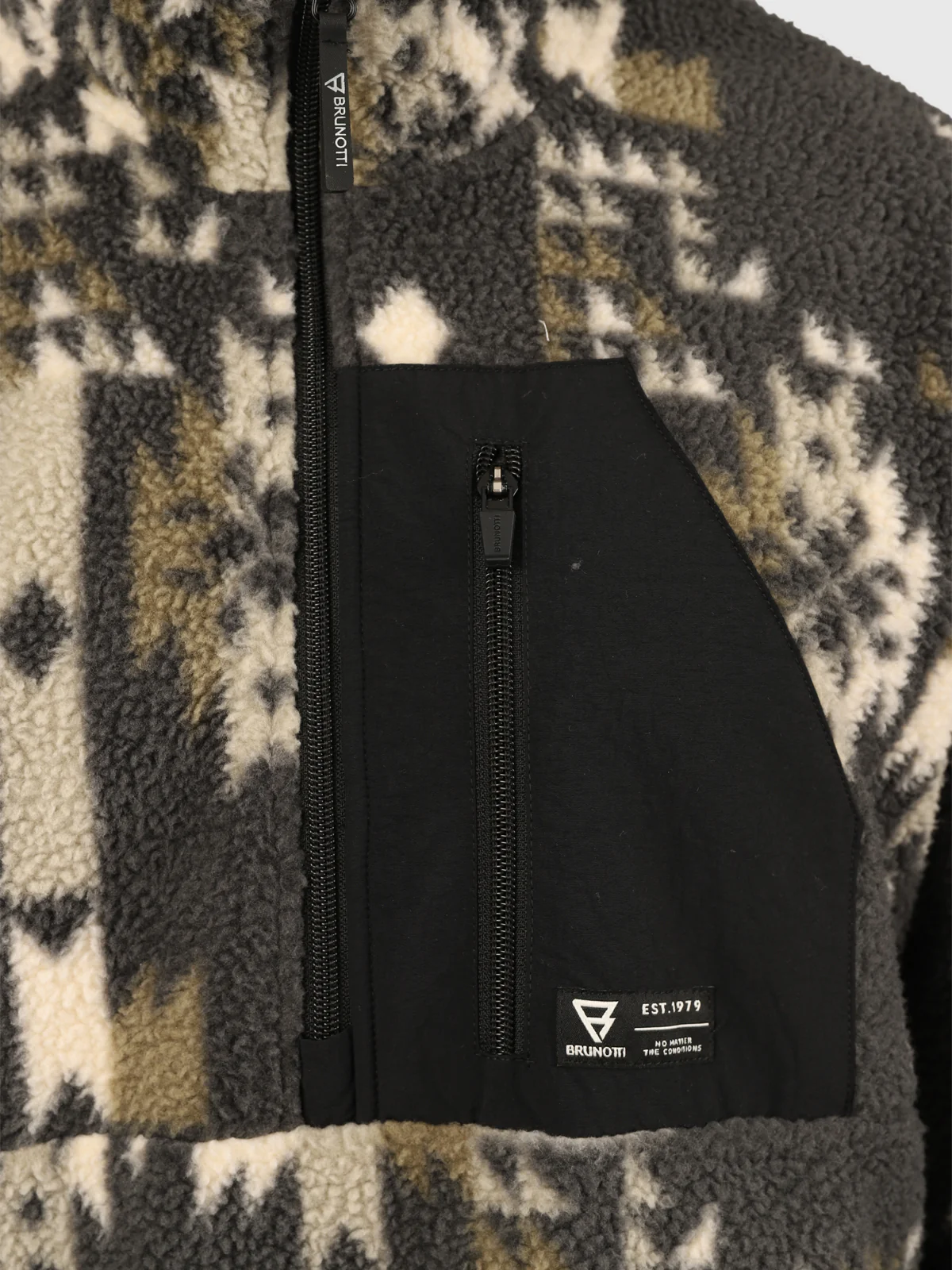 Kelstyn-Print Men Fleece | Siberia Black - Image 7