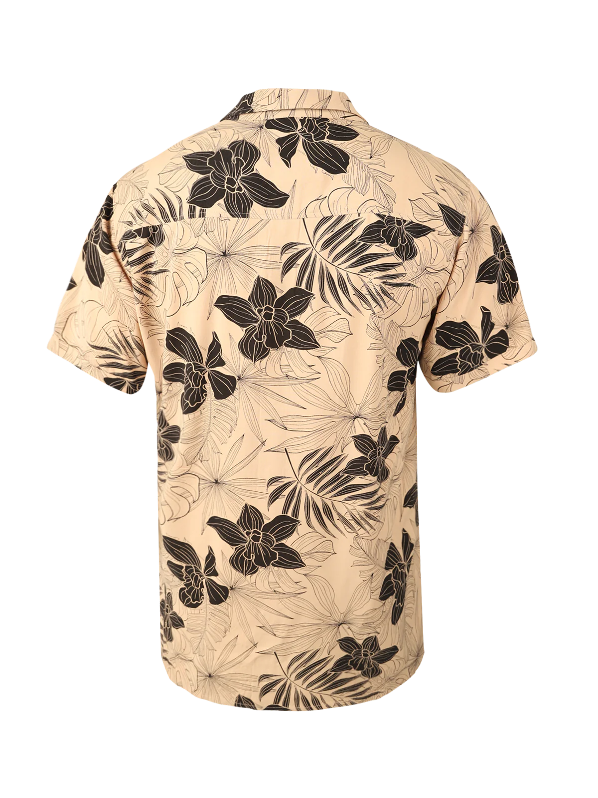 Lasse Men Shirt | Leaves Allover Ginger - Image 8