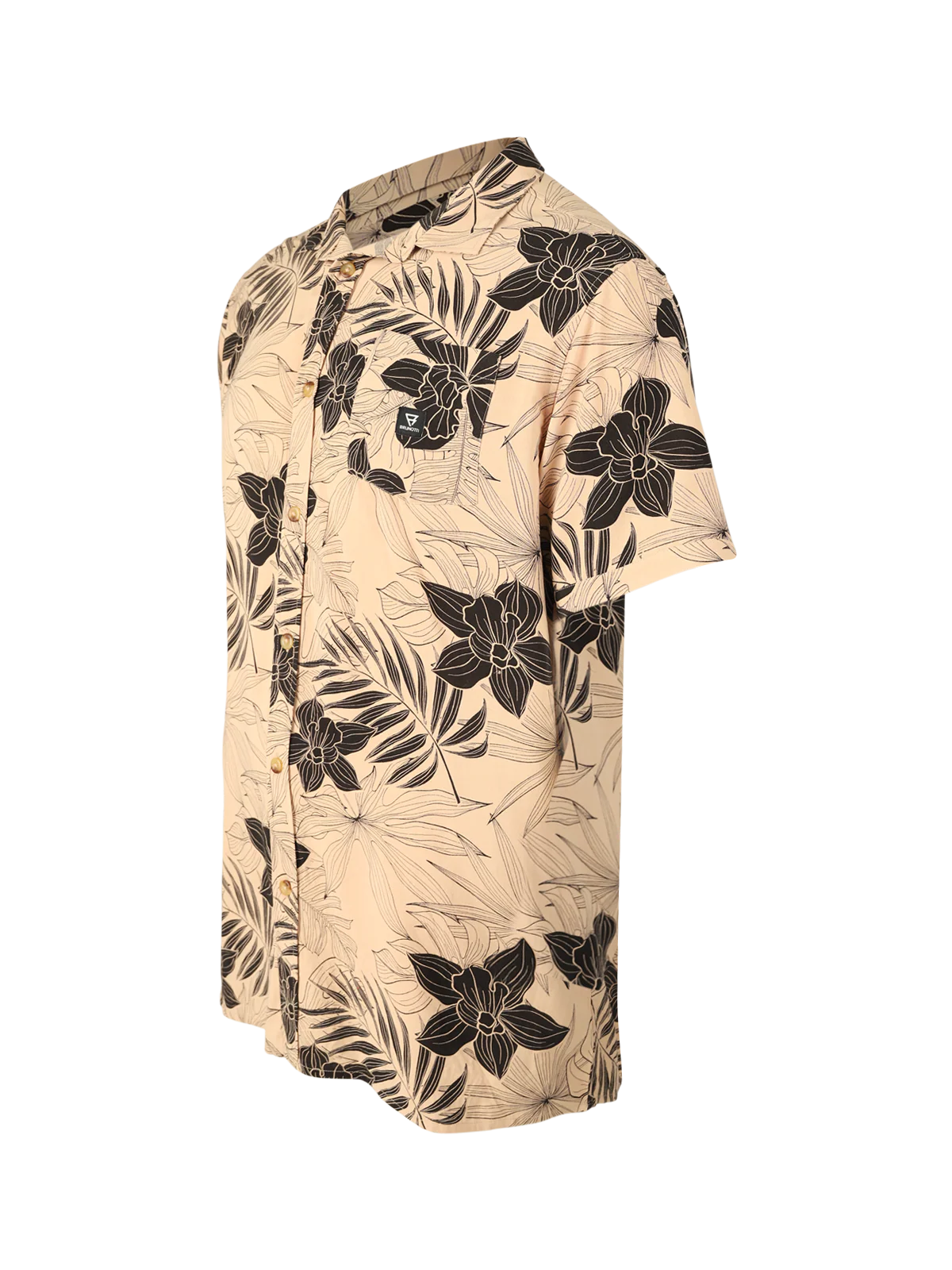 Lasse Men Shirt | Leaves Allover Ginger - Image 9