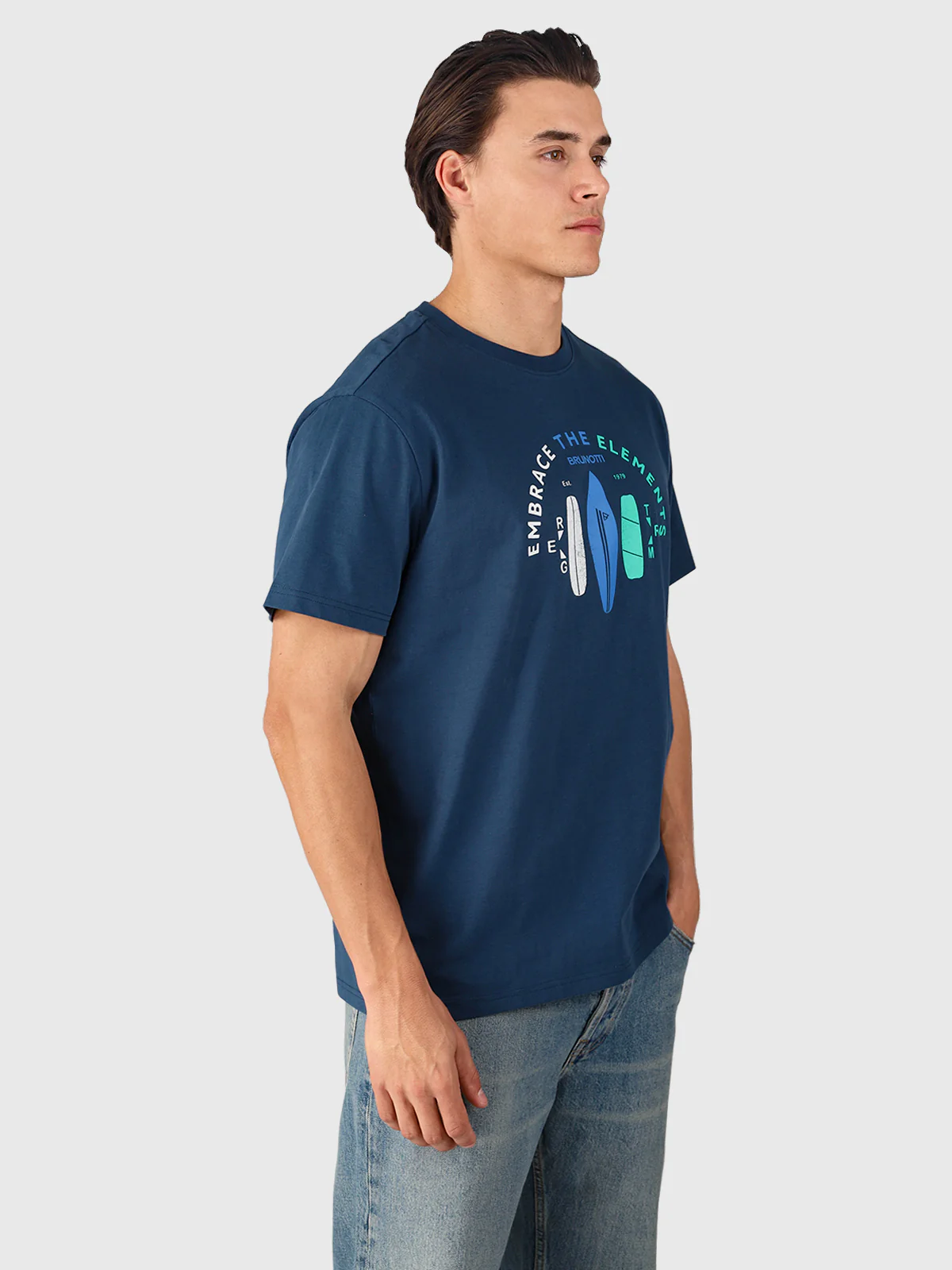 Leeway Men T-shirt | Night Blue - Image 3