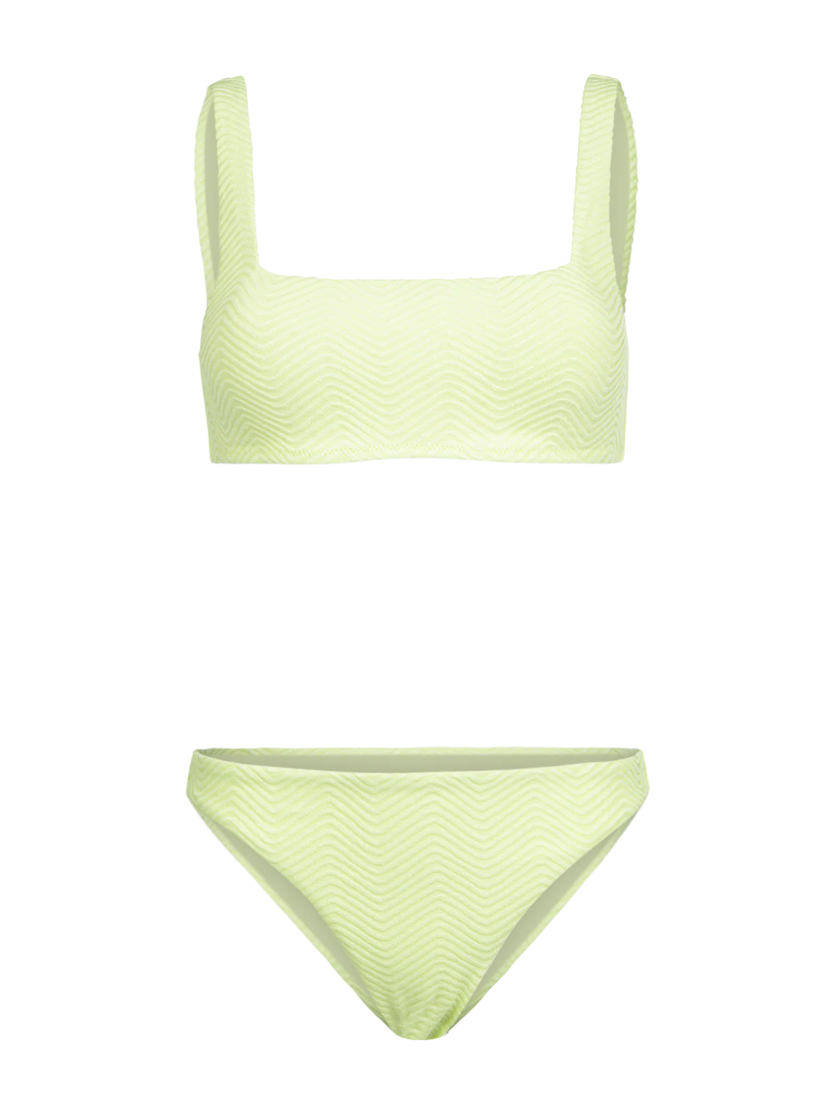 Lillio-Chevron Women Bikini | Daiquiri Green - Image 7