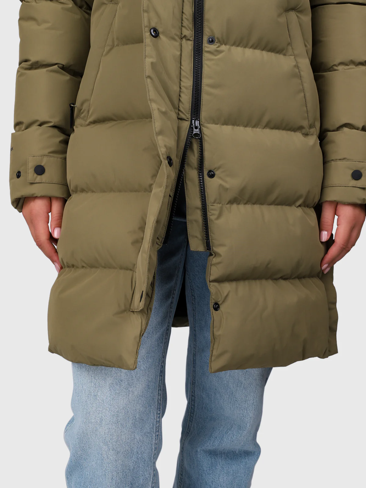 Madwell Women Puffer Jacket | Dusky Green - Image 13
