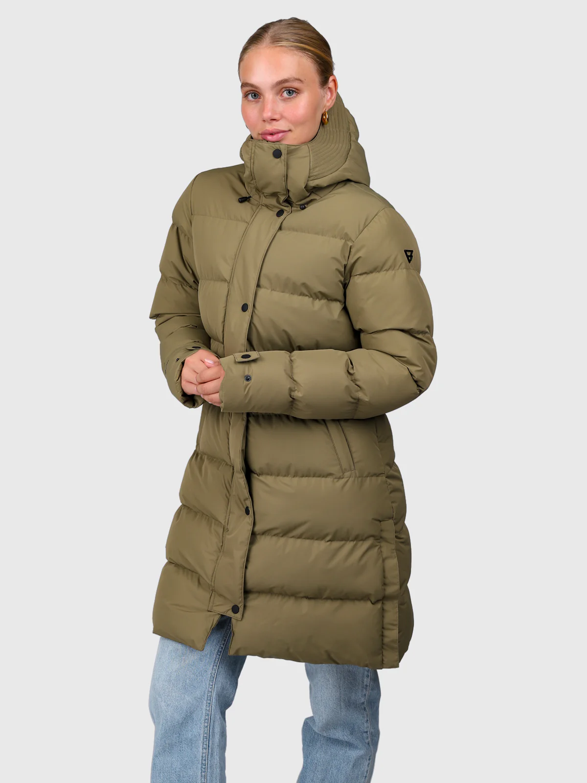 Madwell Women Puffer Jacket | Dusky Green - Image 4