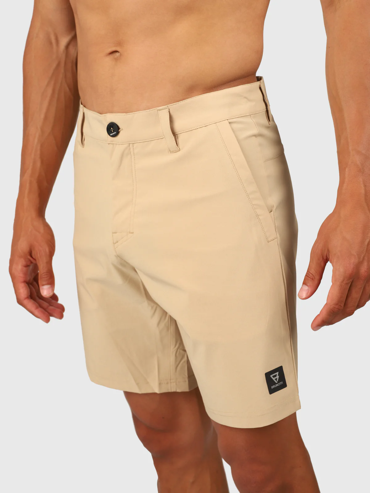 Marret Men Hybrid Shorts | Beige - Image 6