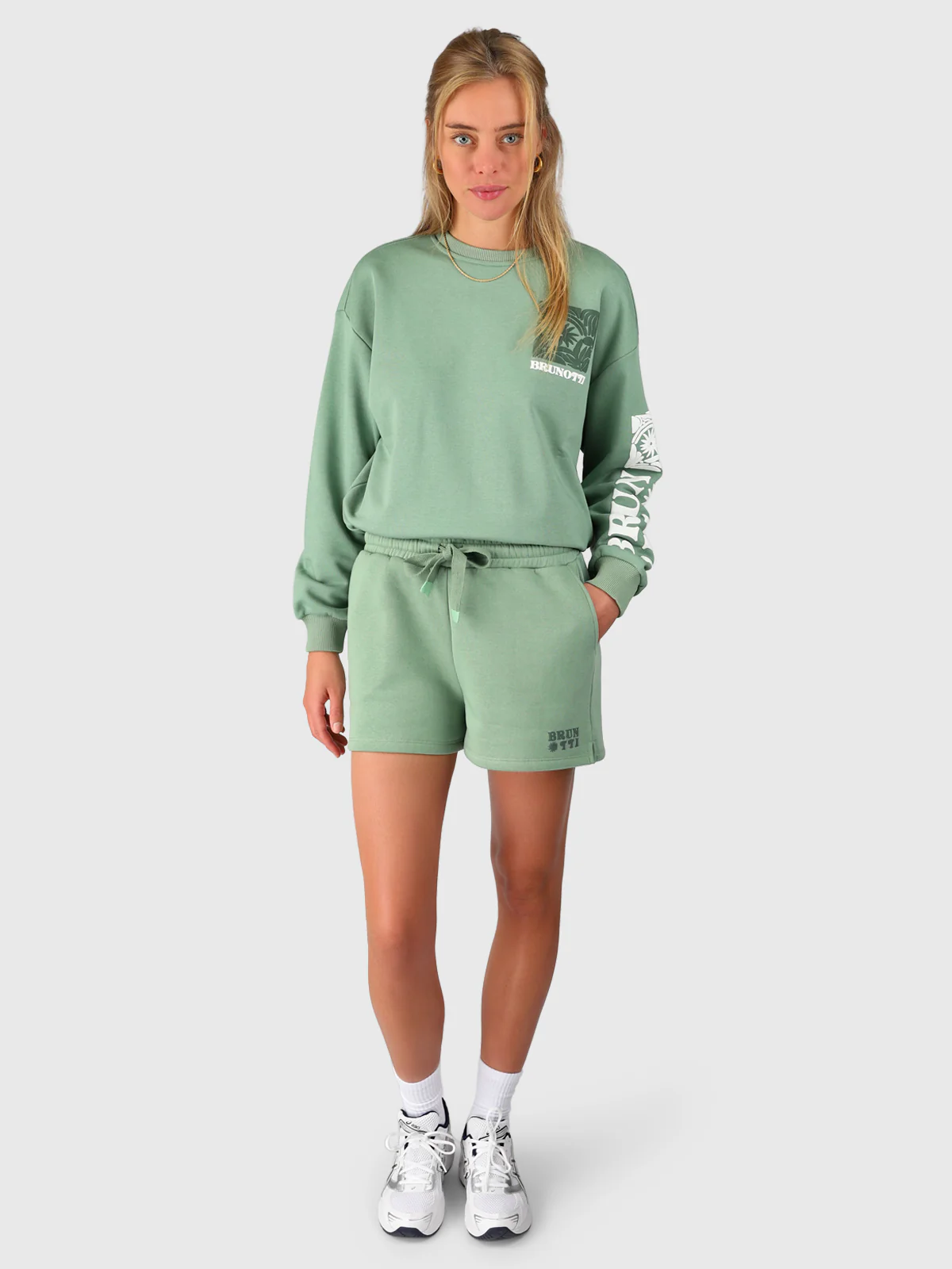 Milly Women Sweat Short | Eucalyptus - Image 5