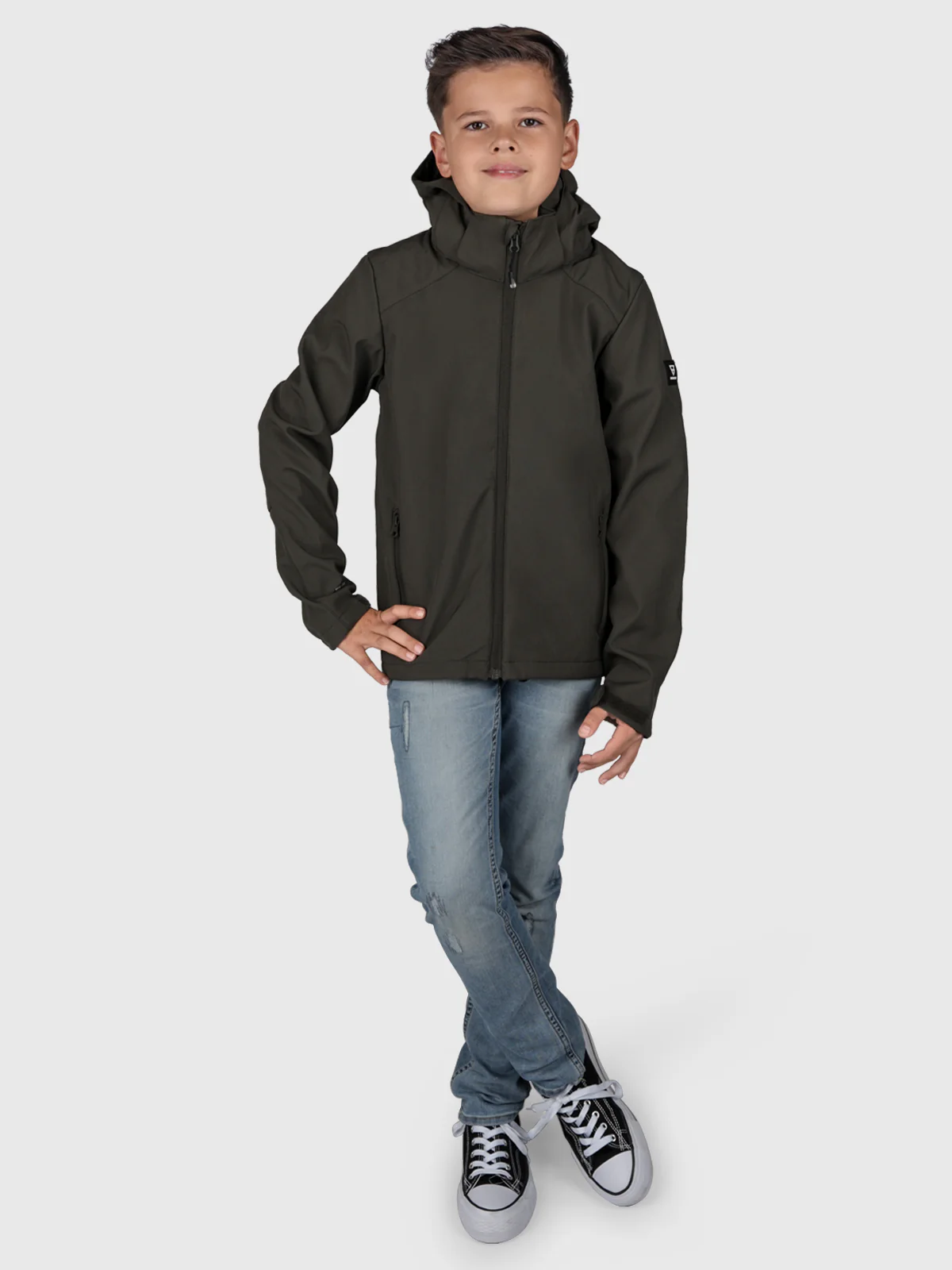 Mippy Boys Softshell Jacket | Green - Image 3
