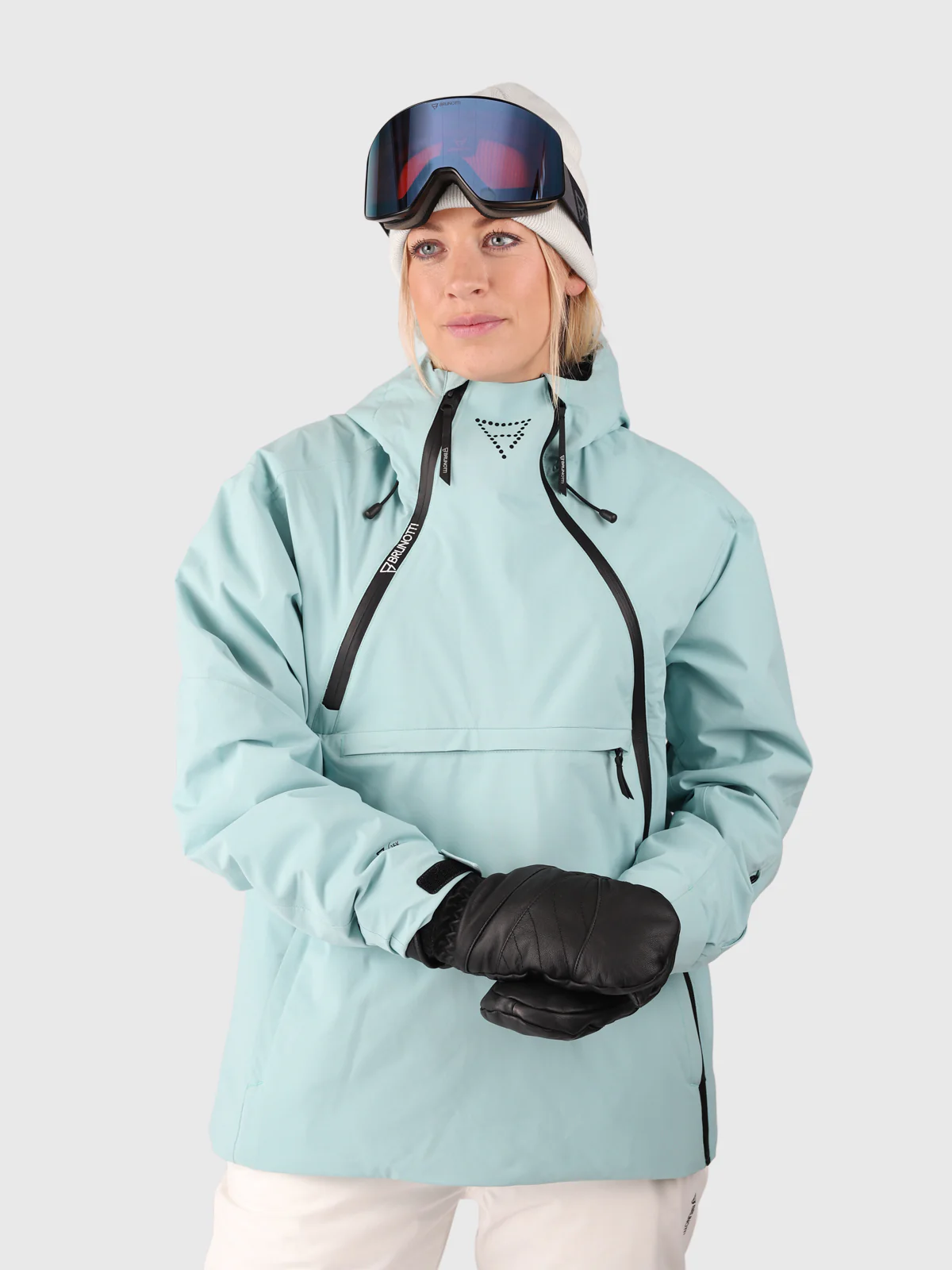 Mojavasa-S Women Anorak Snow Jacket | Sea Green