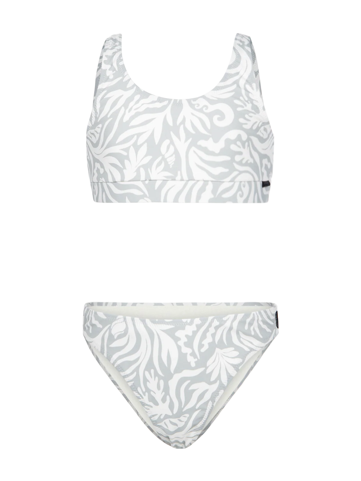 Myla-Print Girls Bikini | Aqua Grey
