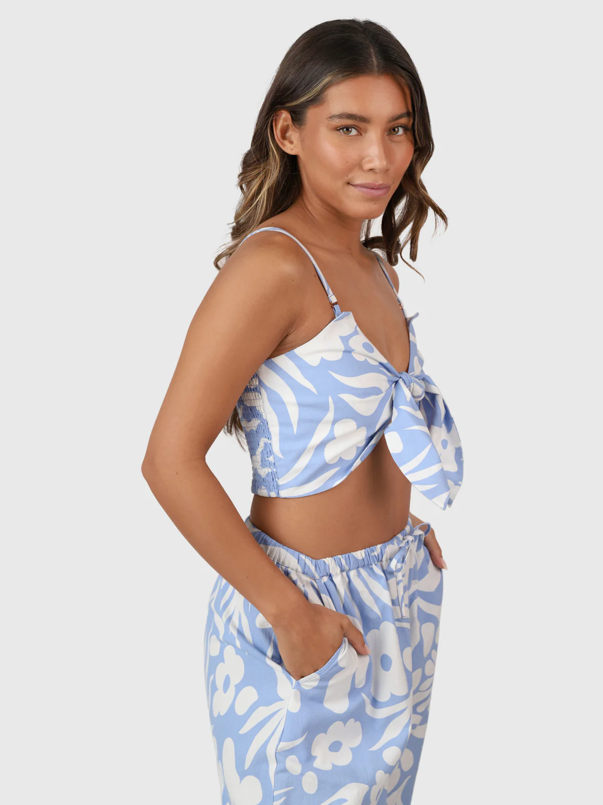 Nadine-Swirl Women Top | Bluebell - Image 5