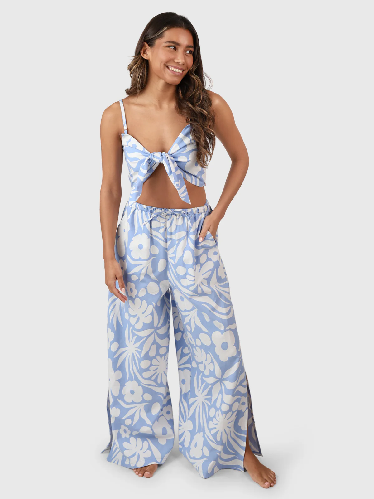 Nadine-Swirl Women Top | Bluebell - Image 7