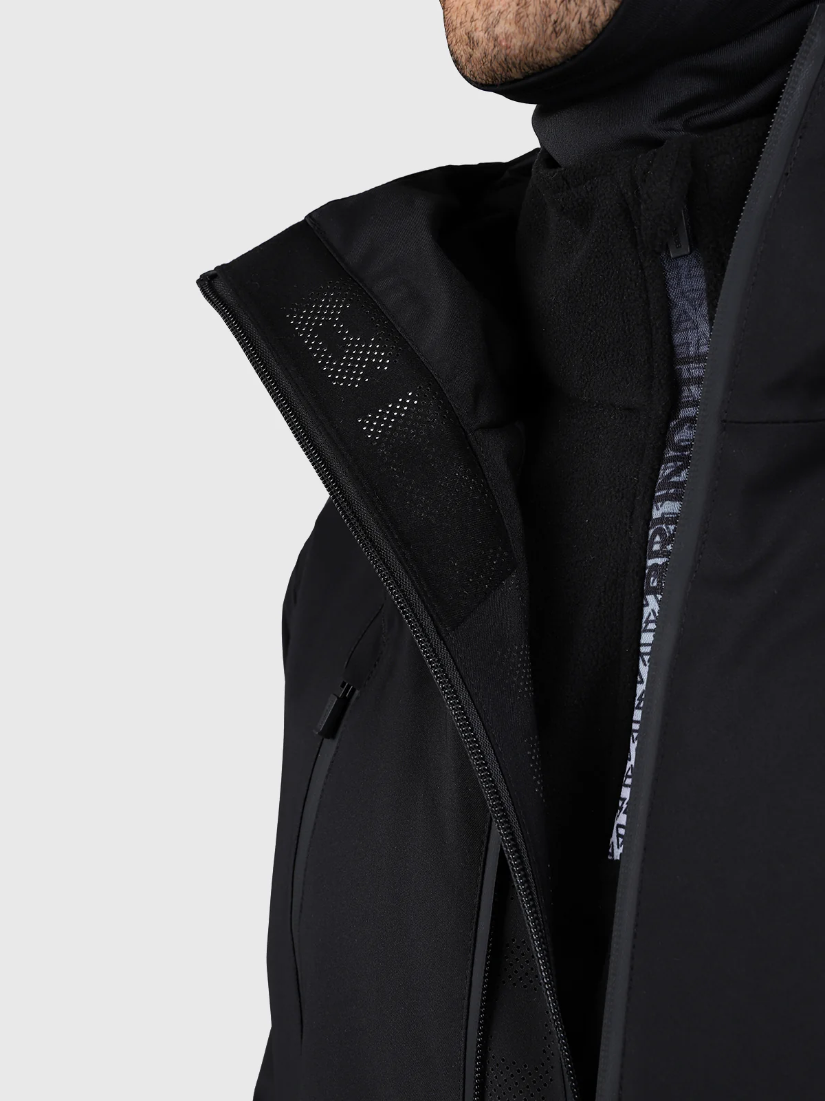Norrow Men Snow Jacket | Black - Image 3