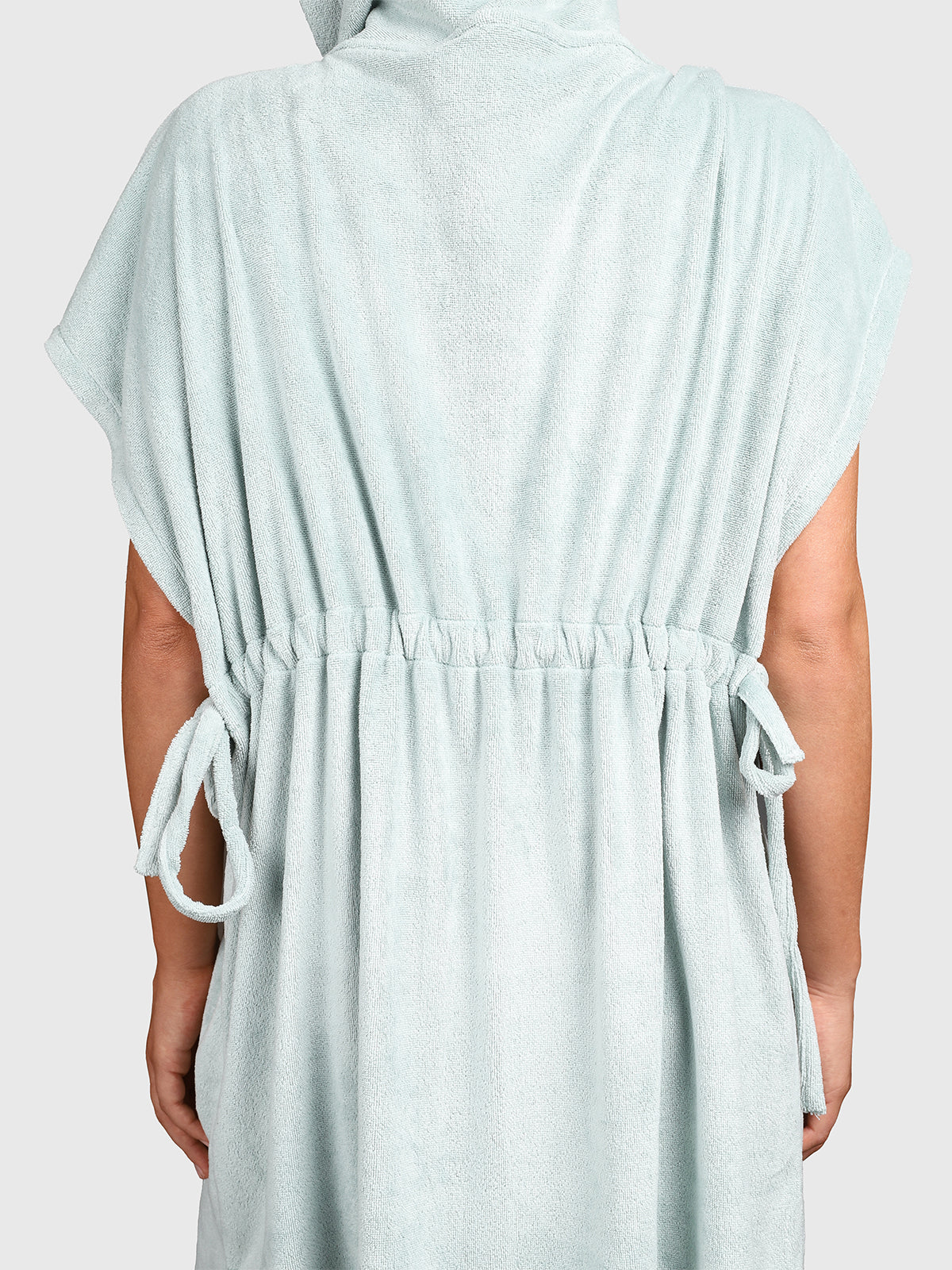Paige Women Poncho | Aqua Grey - Image 12