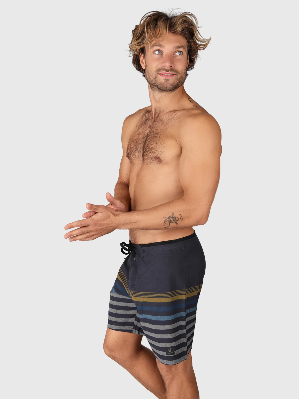 Paitor-Stripe Men Boardshorts | Blue - Image 3