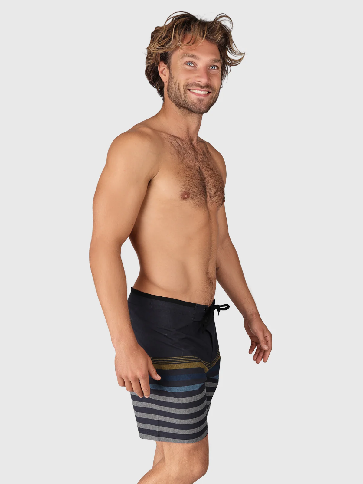 Paitor-Stripe Men Boardshorts | Blue - Image 4