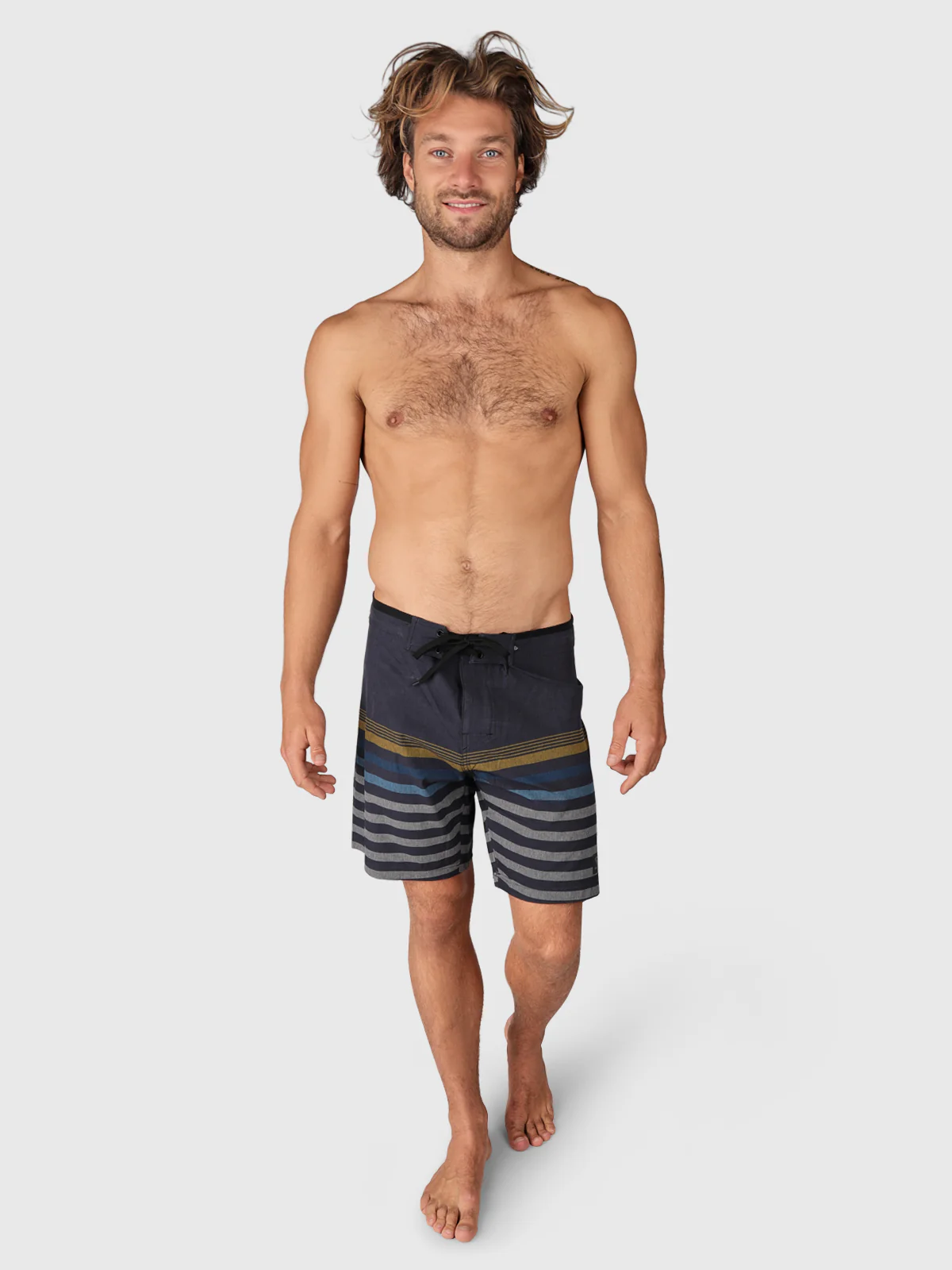 Paitor-Stripe Men Boardshorts | Blue - Image 5