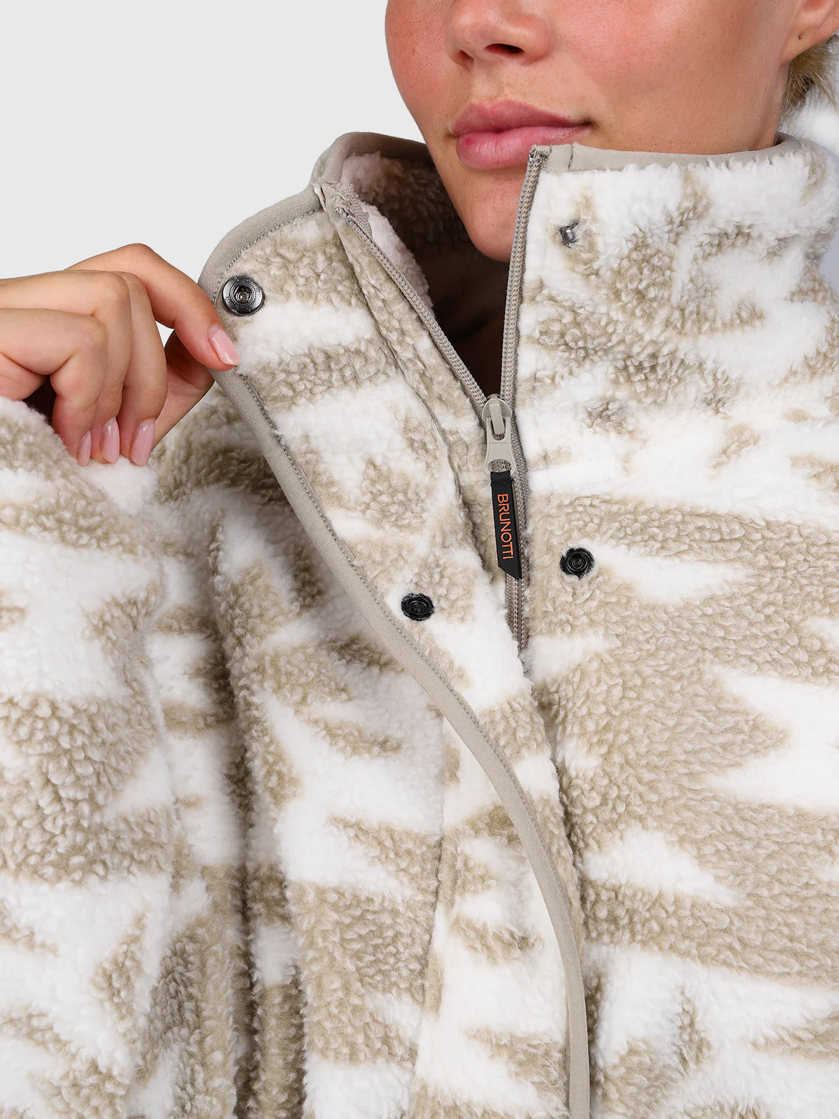 Powchou-Print Women Fleece | Polar Fungi - Image 14