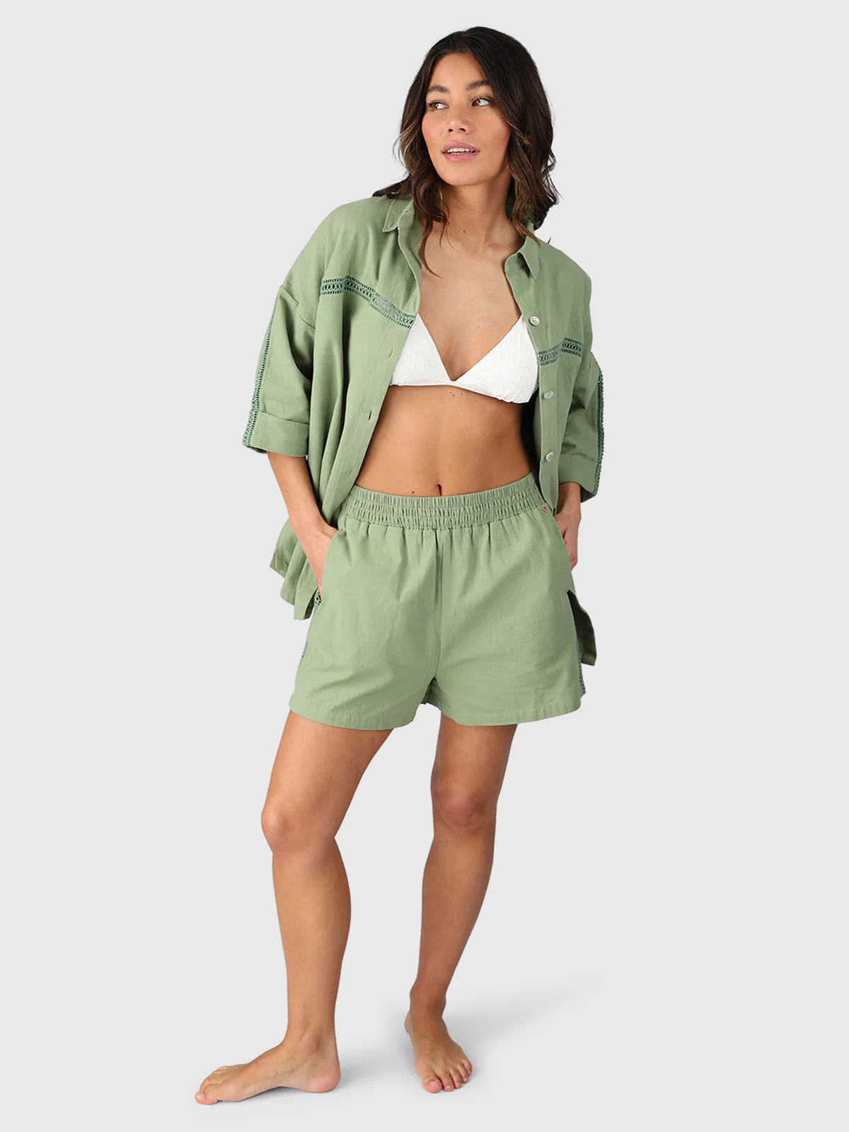 Riley Women Shirt | Eucalyptus - Image 5