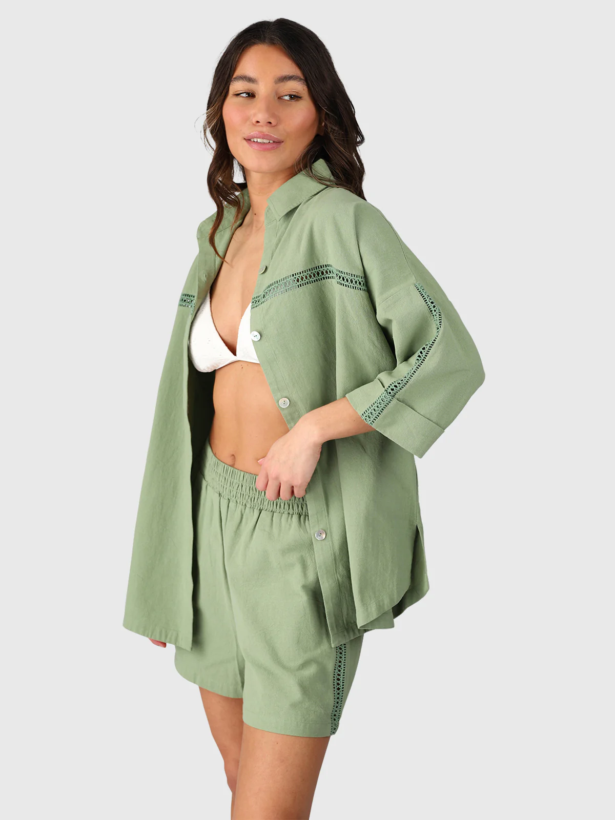Riley Women Shirt | Eucalyptus - Image 6
