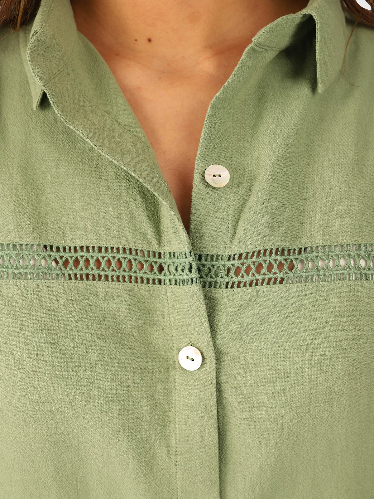 Riley Women Shirt | Eucalyptus - Image 7