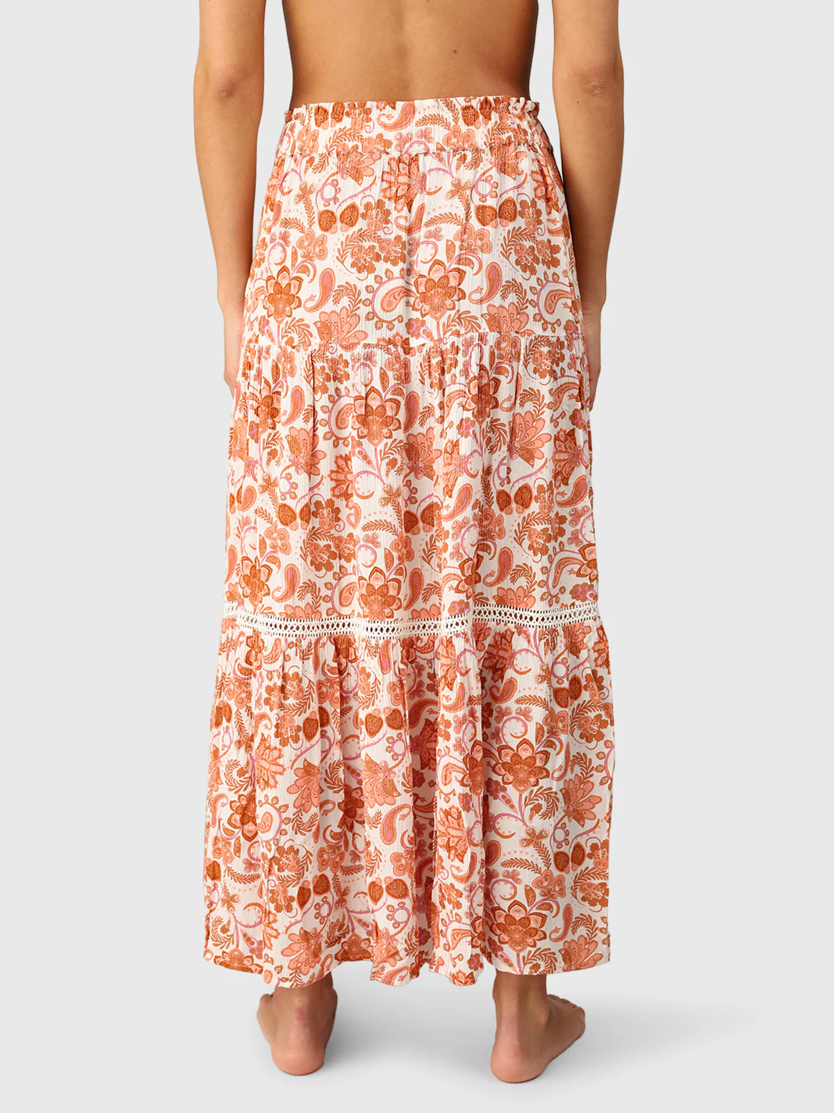 Romya-Paisley Women Skirt | Snow - Image 4